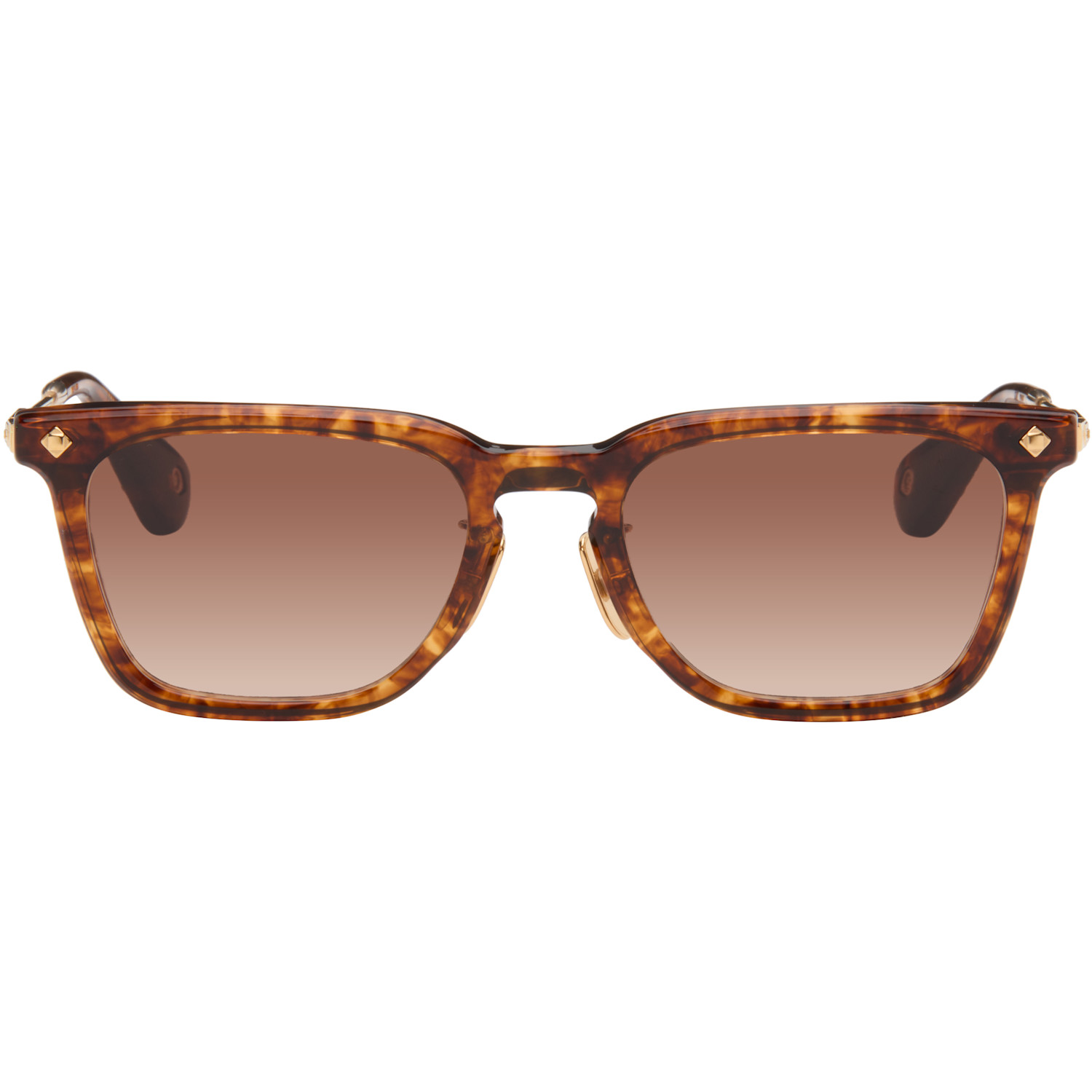 Lunetterie Générale Brown & Gold 'Chivalry Isn't Dead' Sunglasses