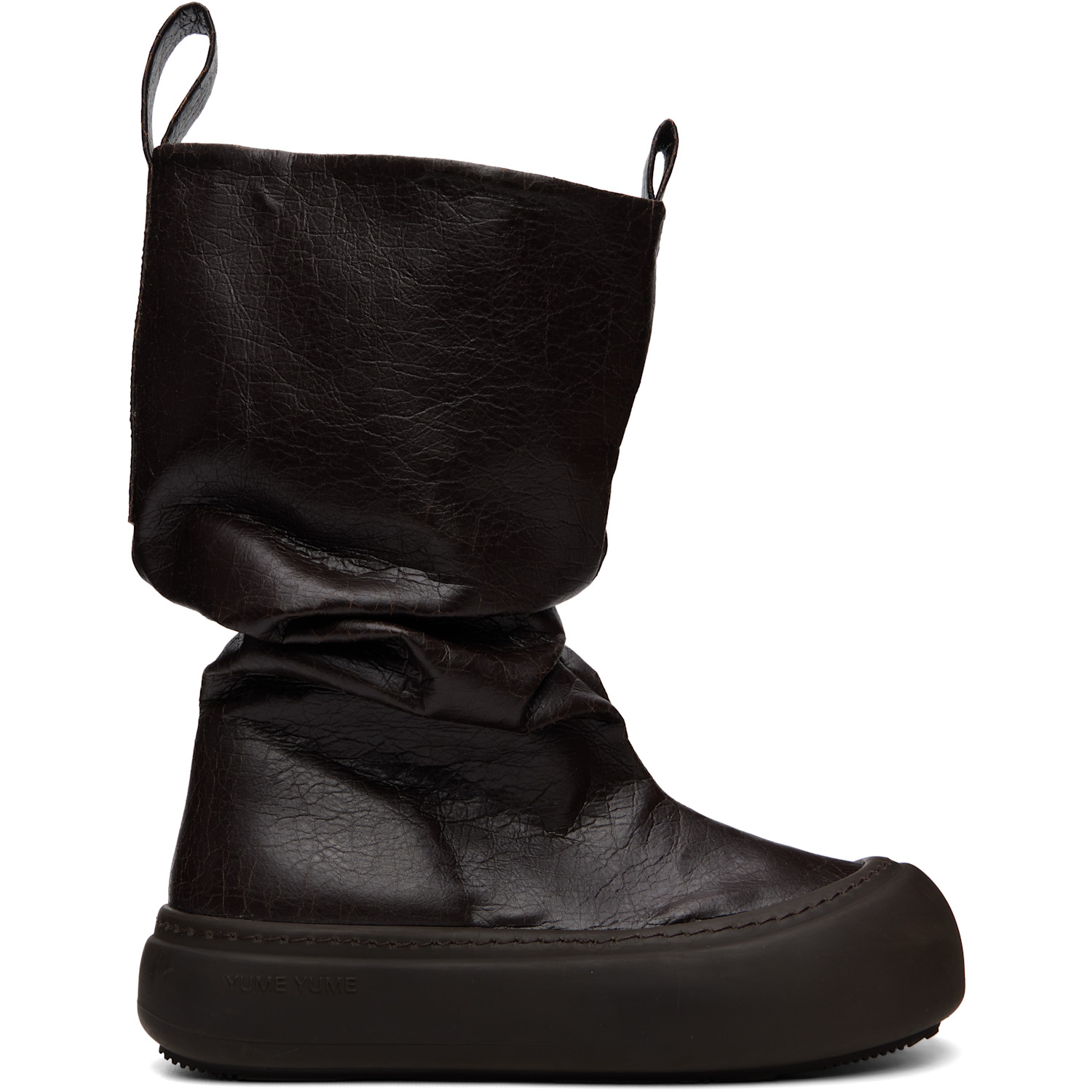 YUME YUME SSENSE Exclusive Brown Low Fisherman Boots