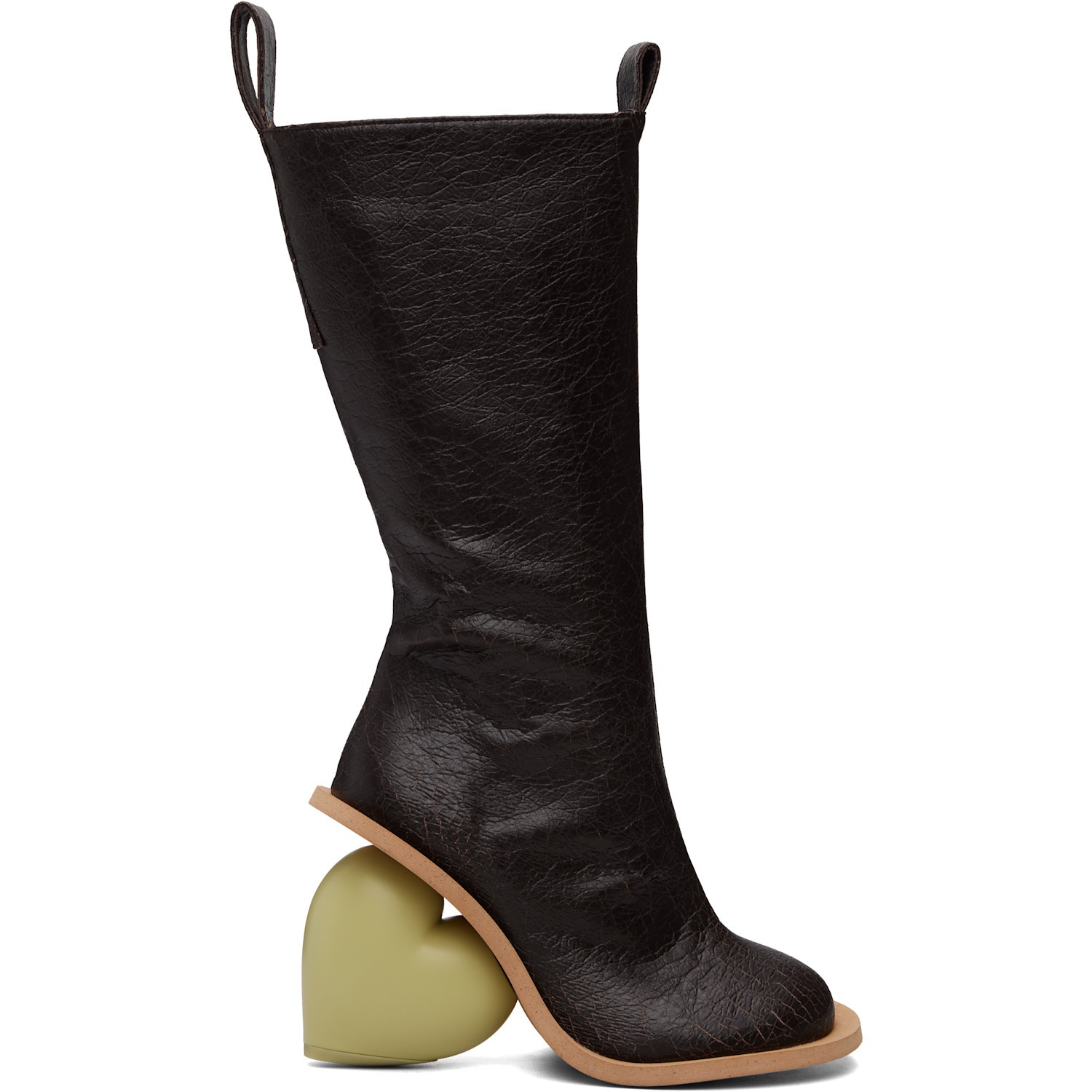 YUME YUME SSENSE Exclusive Brown & Green Love Tall Boots