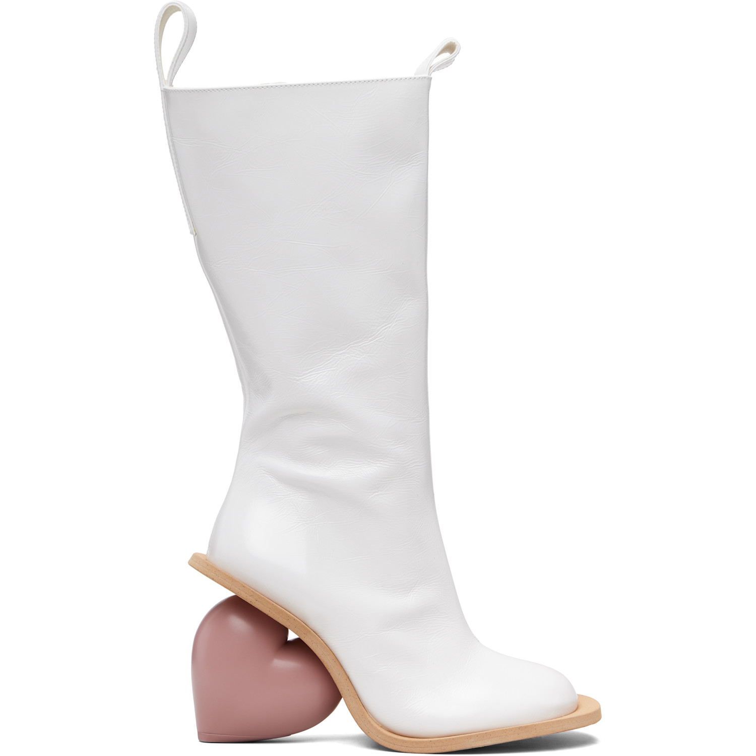 YUME YUME White & Pink Love Tall Boots