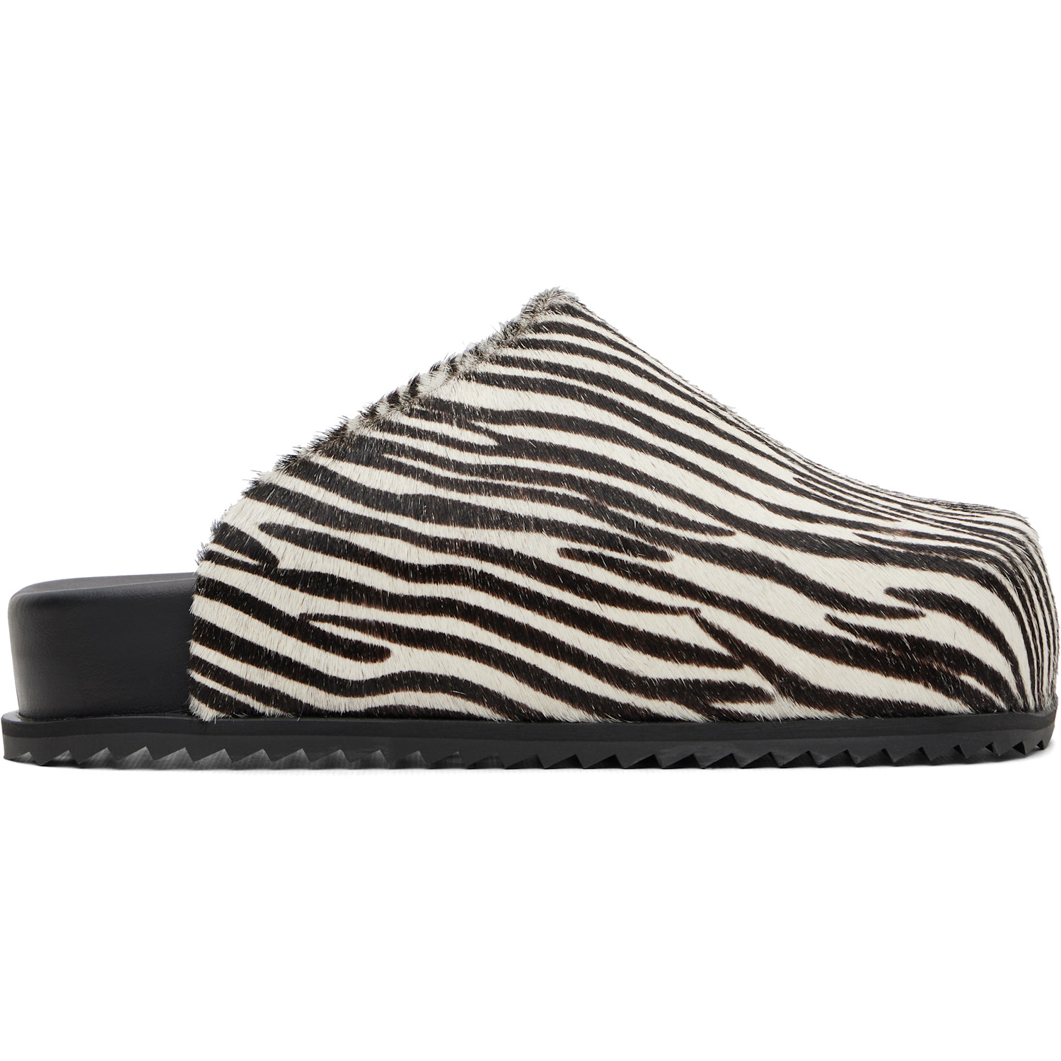 YUME YUME SSENSE Exclusive White & Brown Truck Slide Loafers