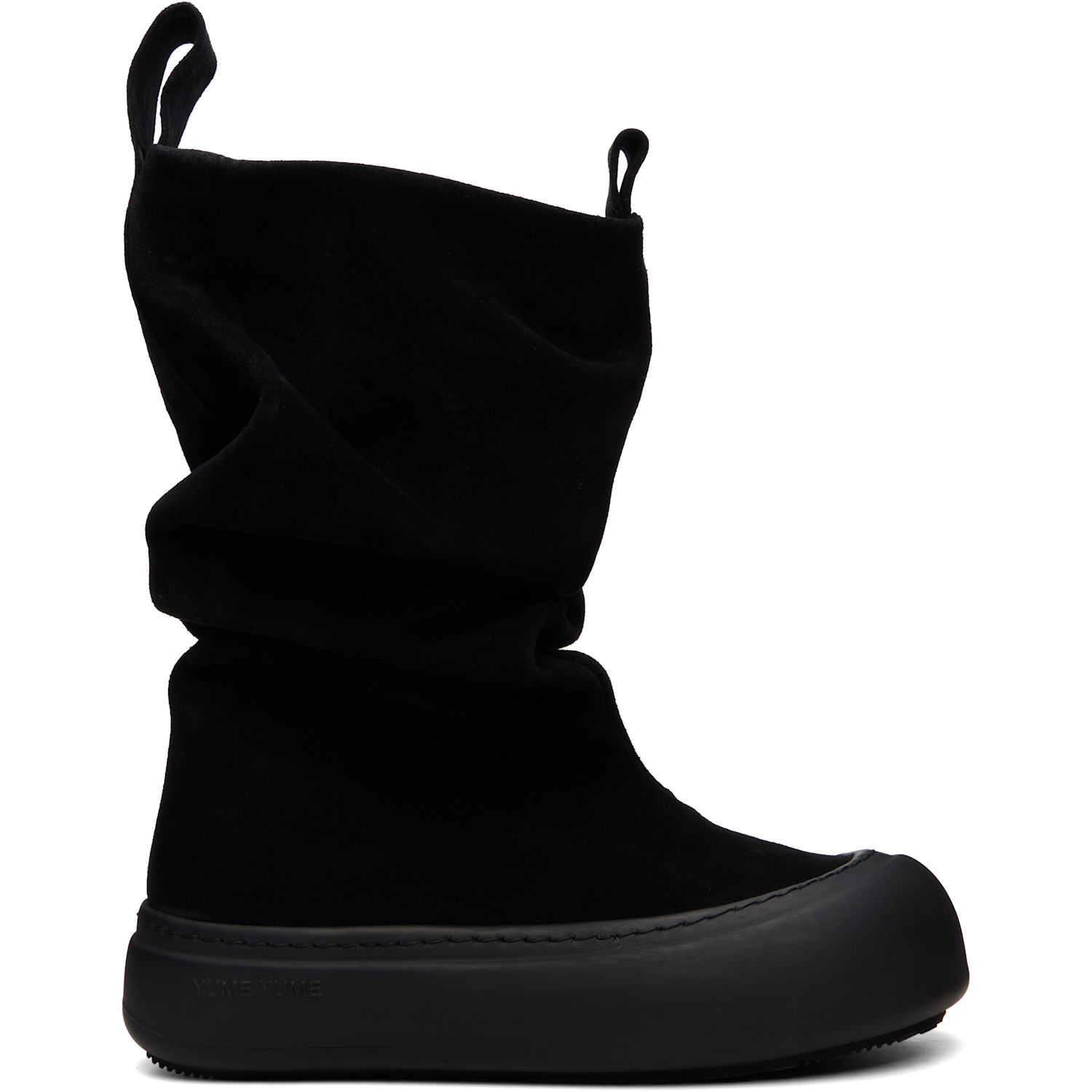 YUME YUME SSENSE Exclusive Black Low FIsherman Chelsea Boots