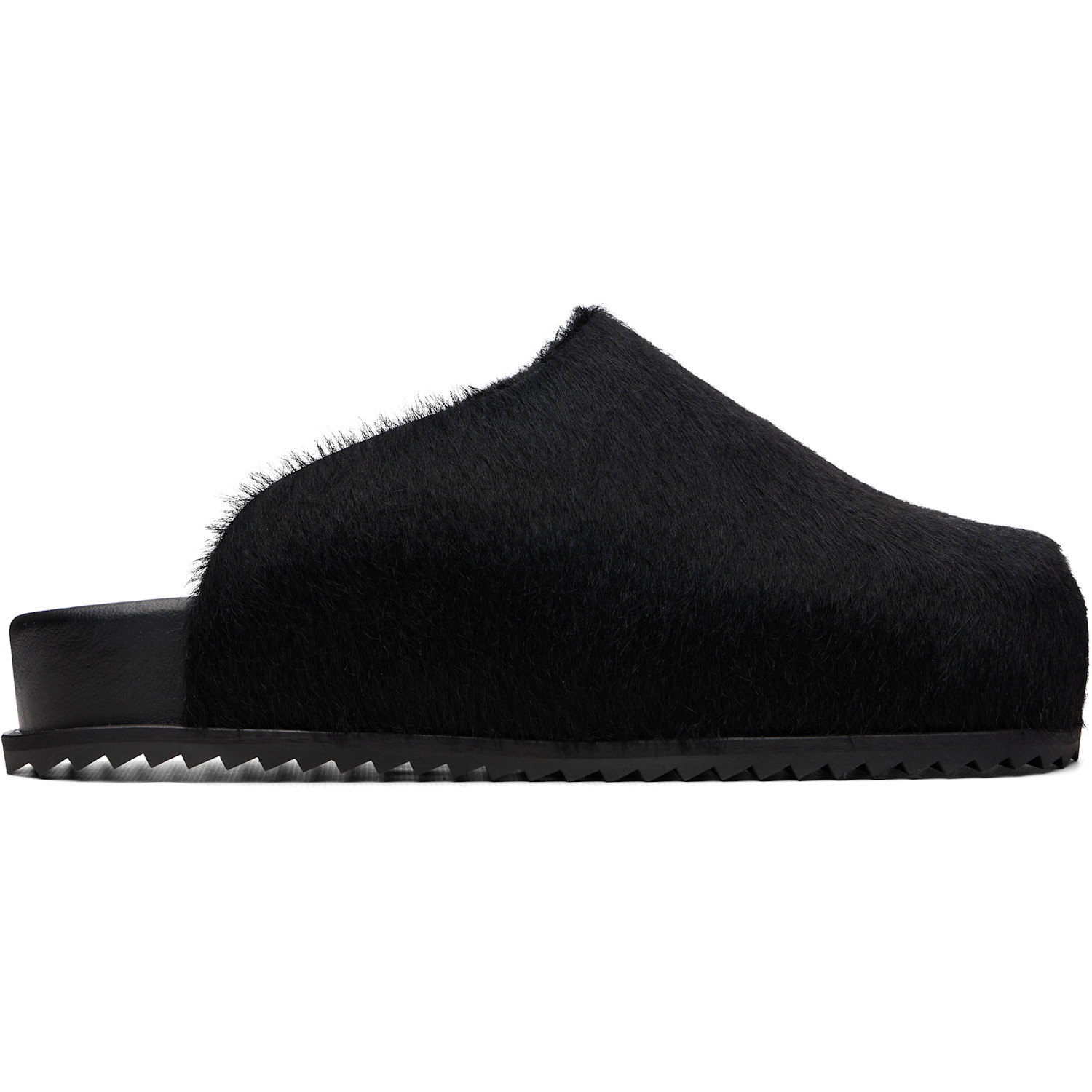 YUME YUME SSENSE Exclusive Black Truck Slide Slip-on Loafers