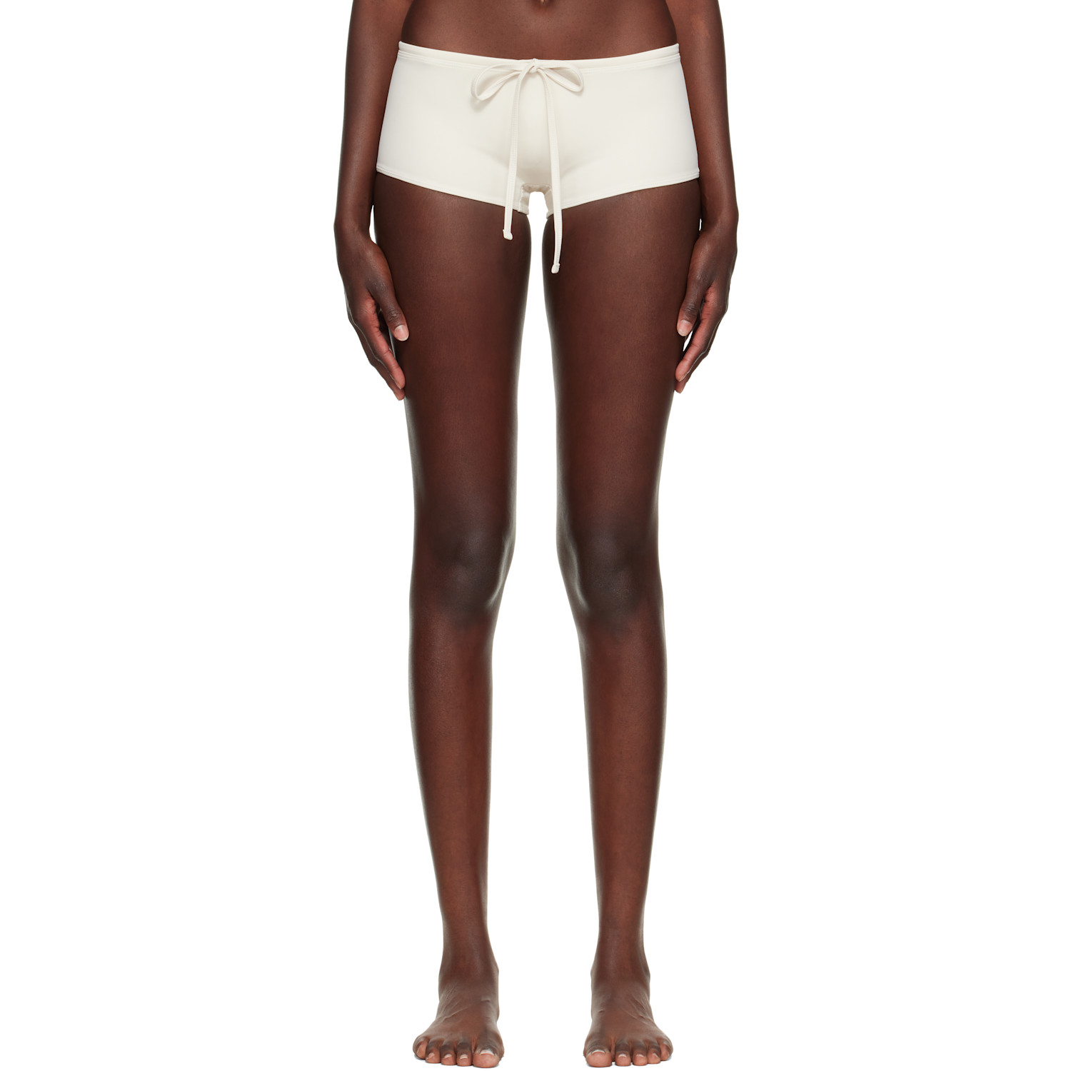 Belle Anna Off-white Reve Bikini Bottom In Cream
