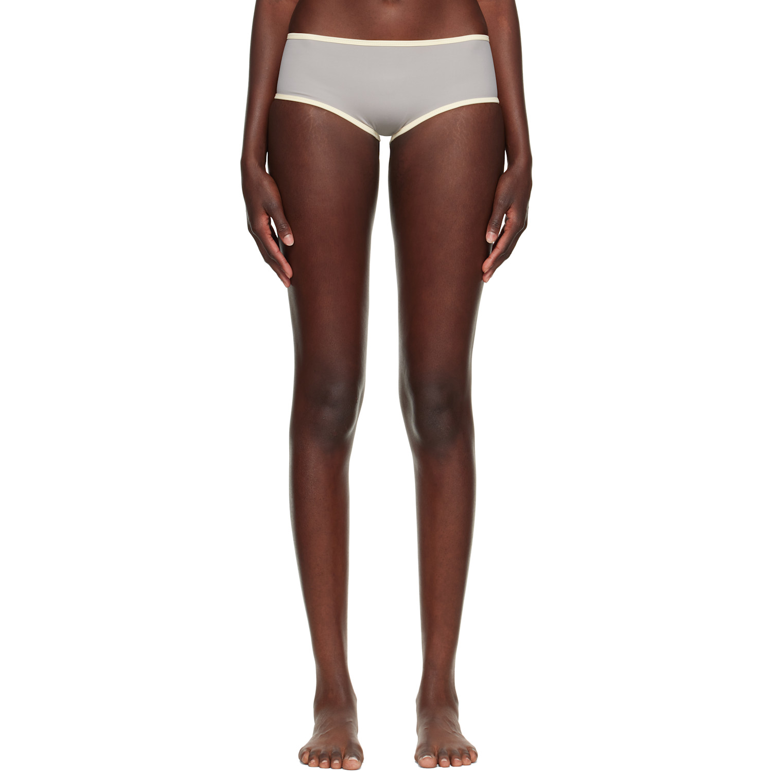 Belle Anna Gray Ophelia Bikini Bottom In Stone (body Base) /