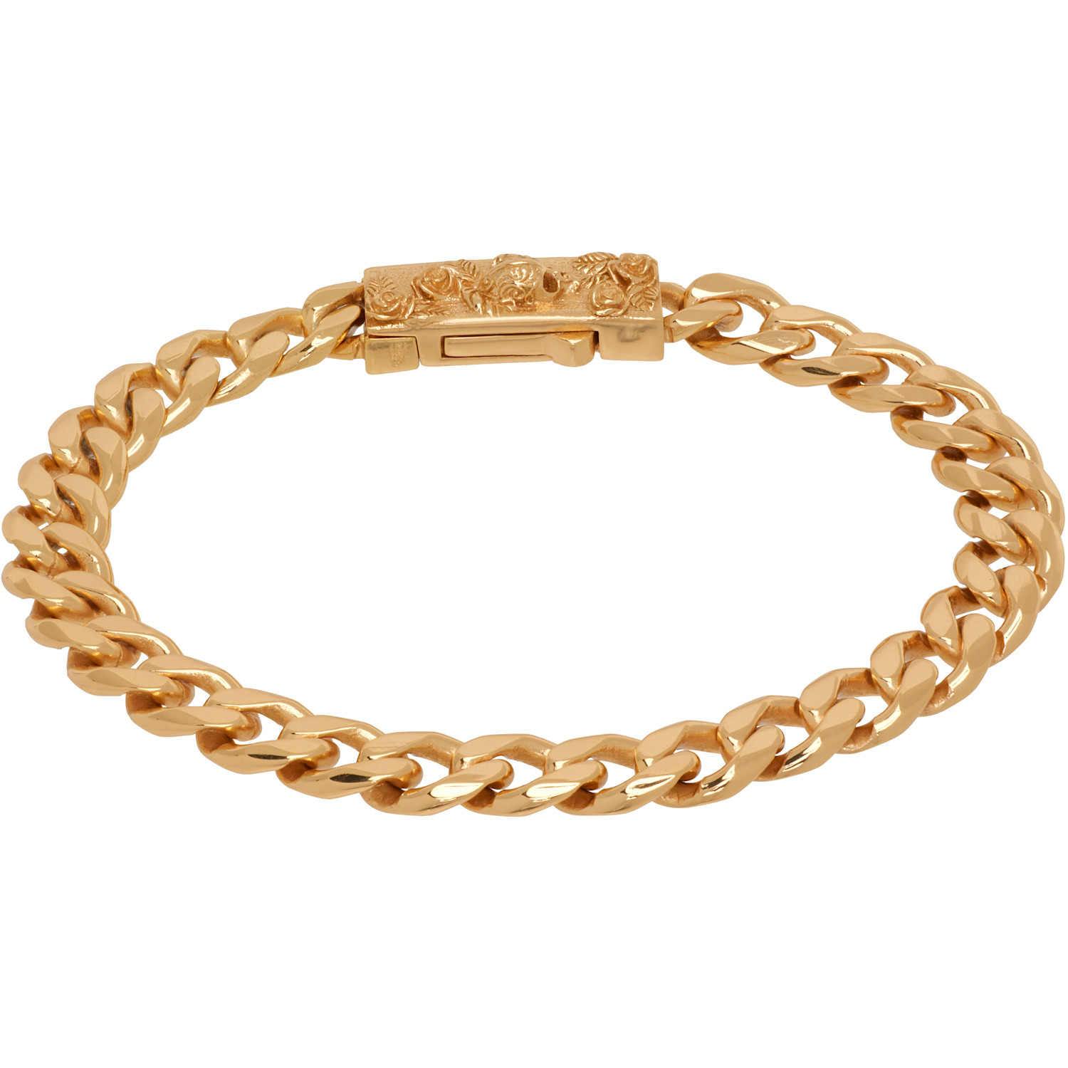 Emanuele Bicocchi Skull Box Clasp Chain Bracelet