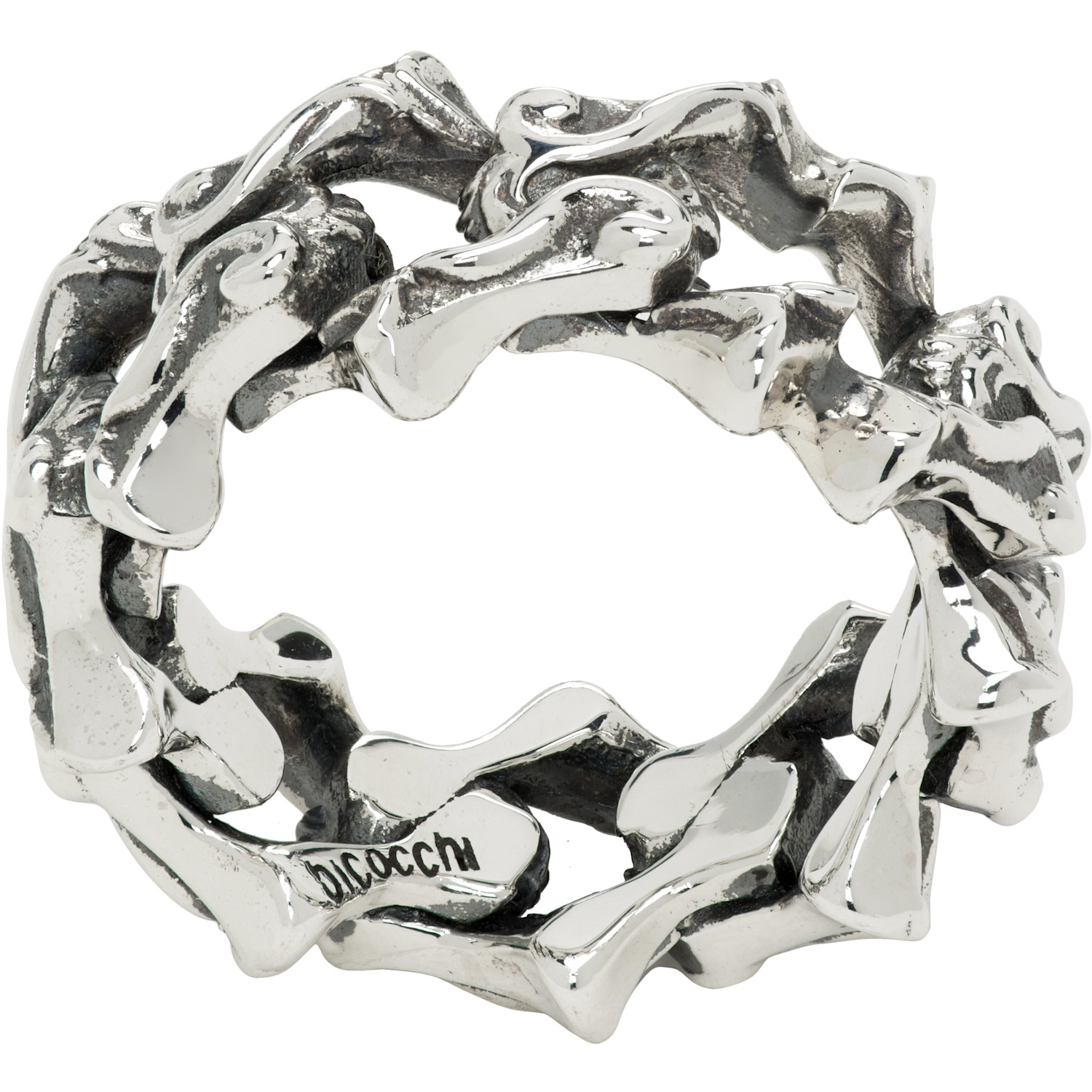 Emanuele Bicocchi Arabesque Sharp Link Ring