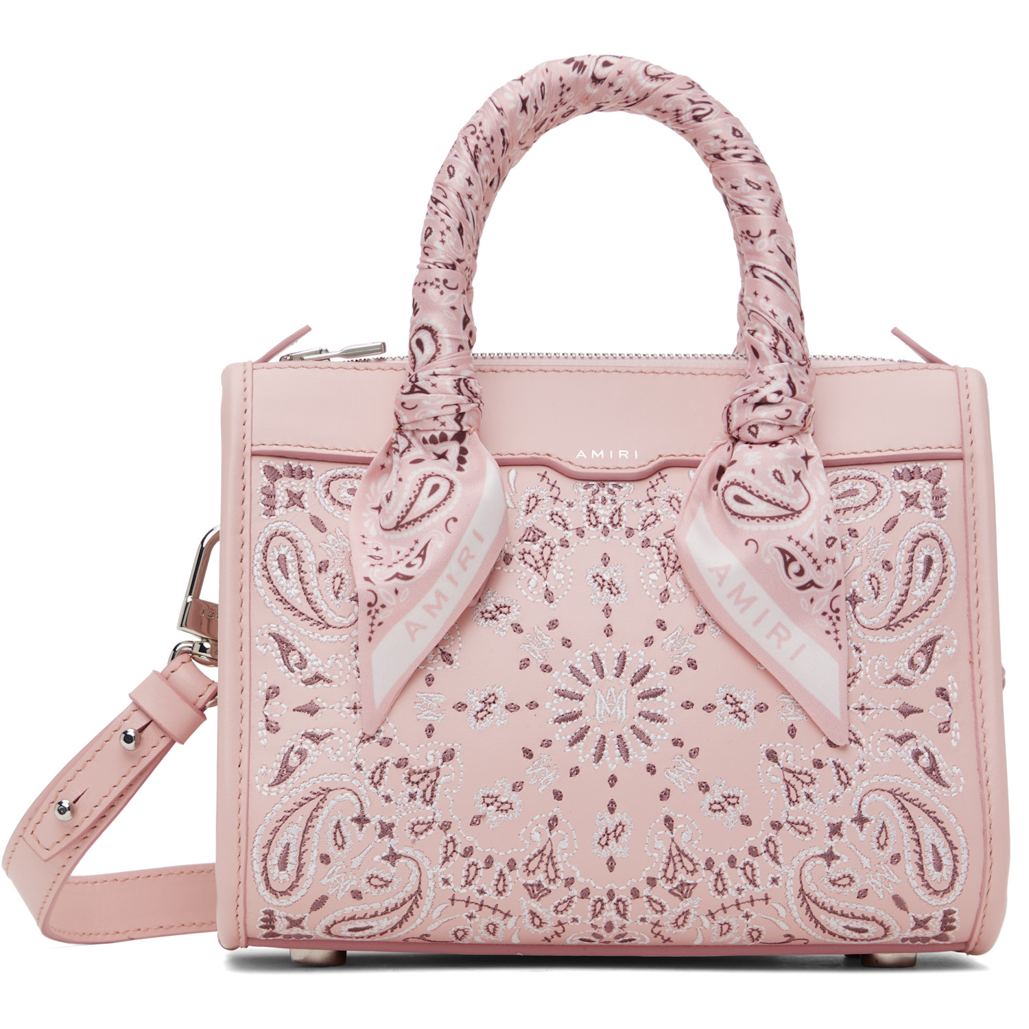 AMIRI Pink Bandana Micro Triangle Bag