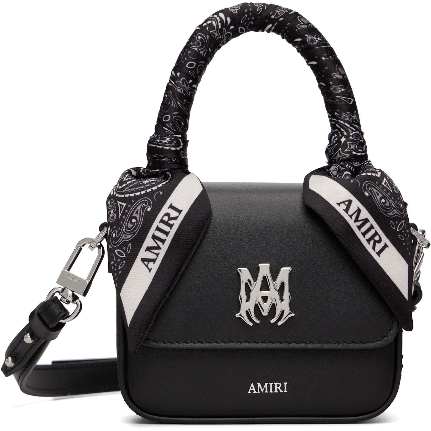 AMIRI Black Nano MA Bag