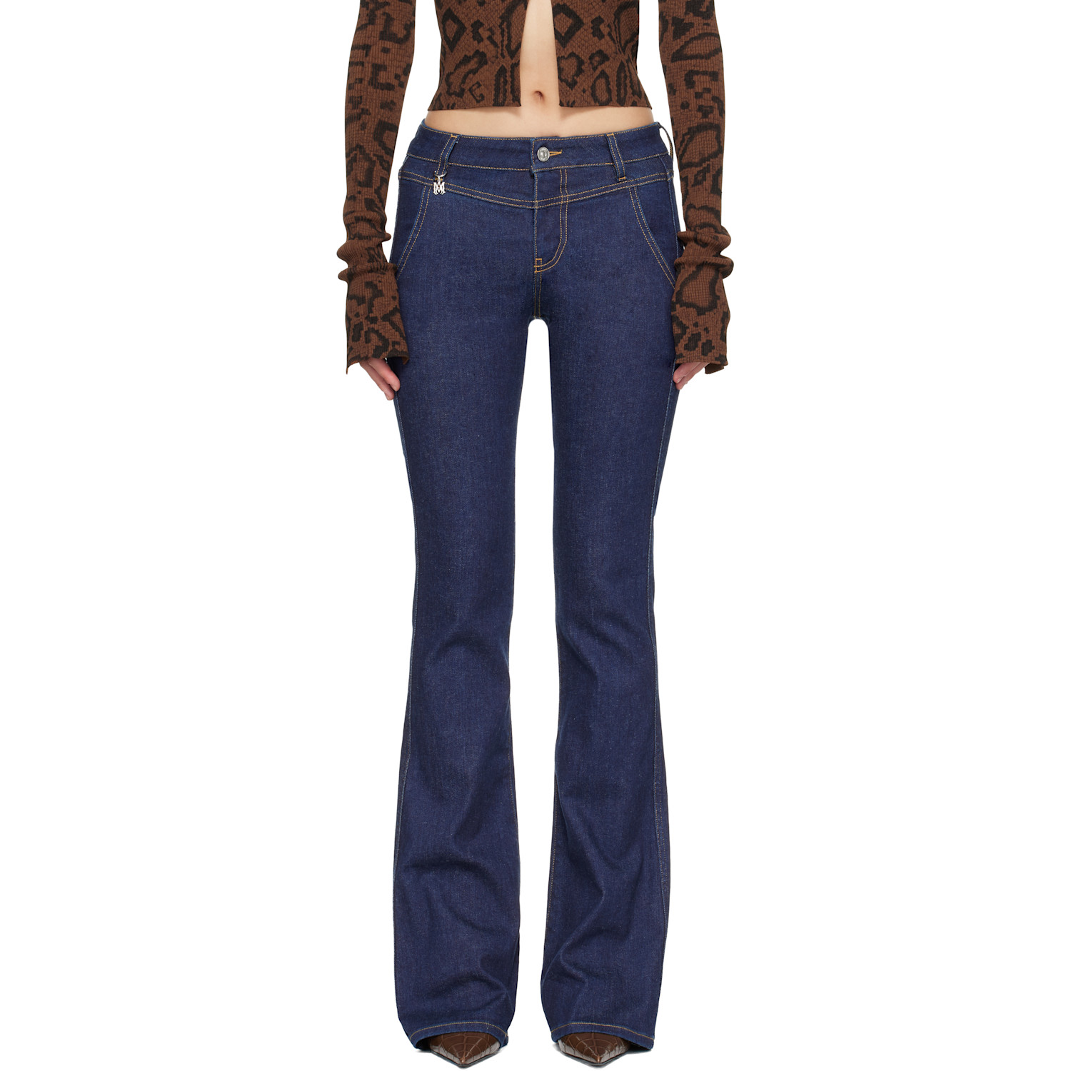 AMIRI Blue Raw Jeans