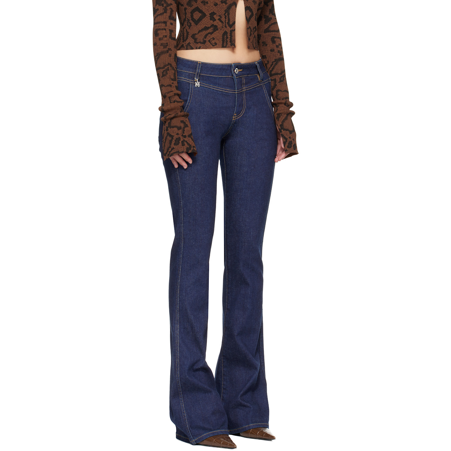  Amiri Blue Raw Jeans 