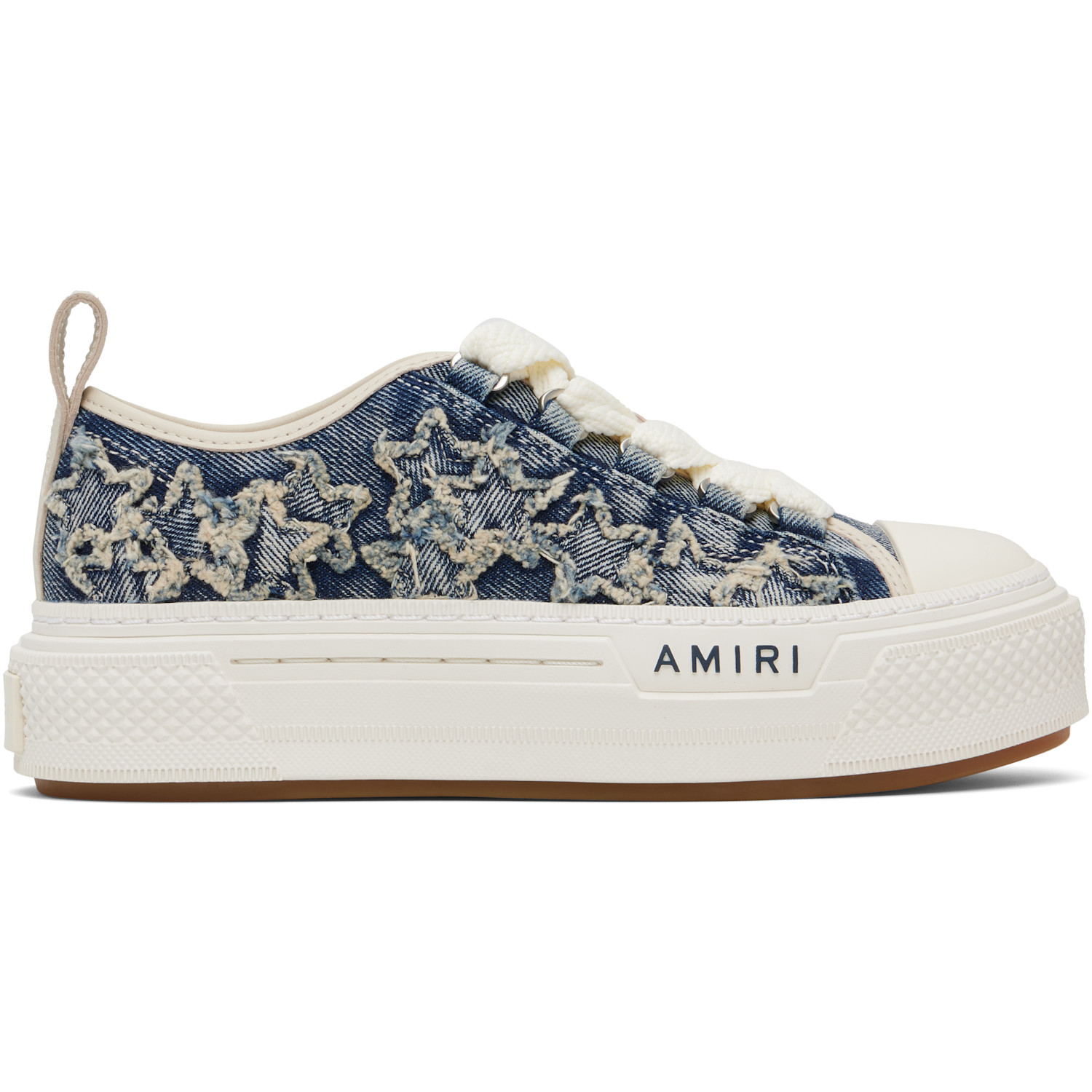 AMIRI Blue Denim Court Low Sneakers