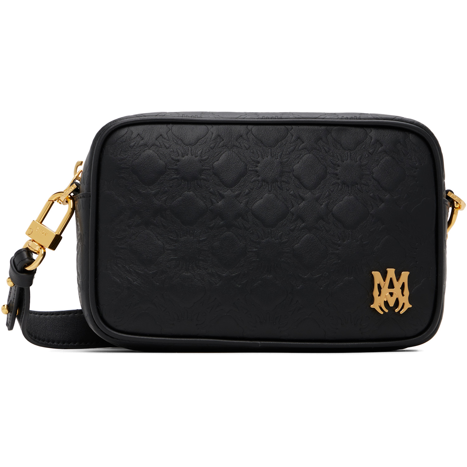 AMIRI Black MA Quad Leather Camera Bag