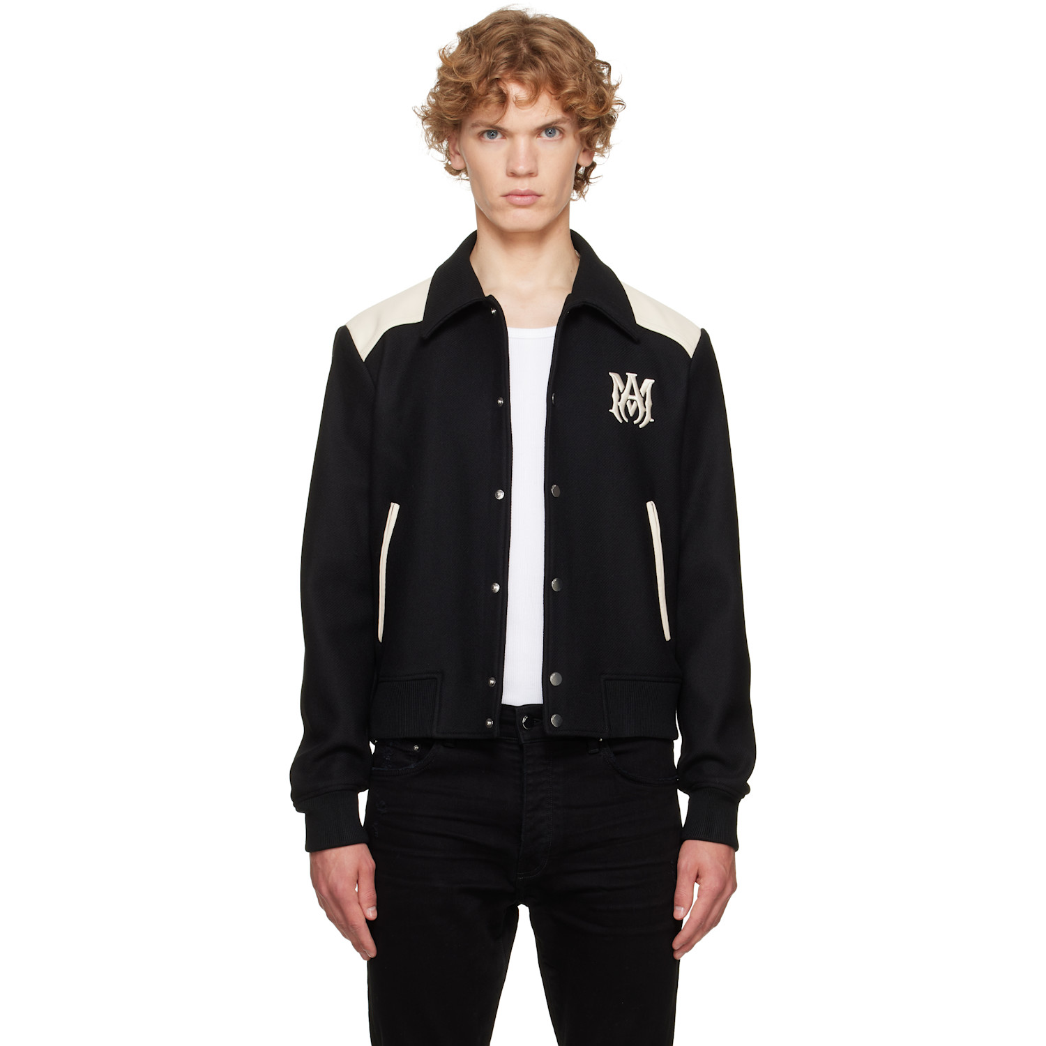 AMIRI Black & Off-White MA Band Jacket