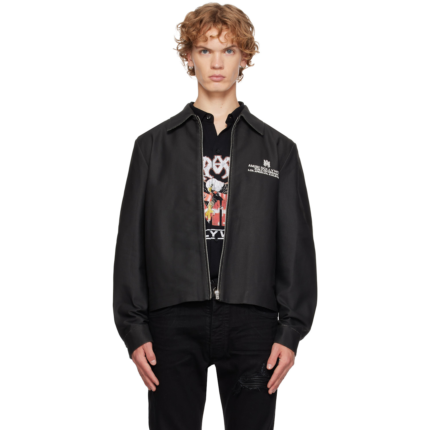 AMIRI Black MA Hollywood Blouson Jacket
