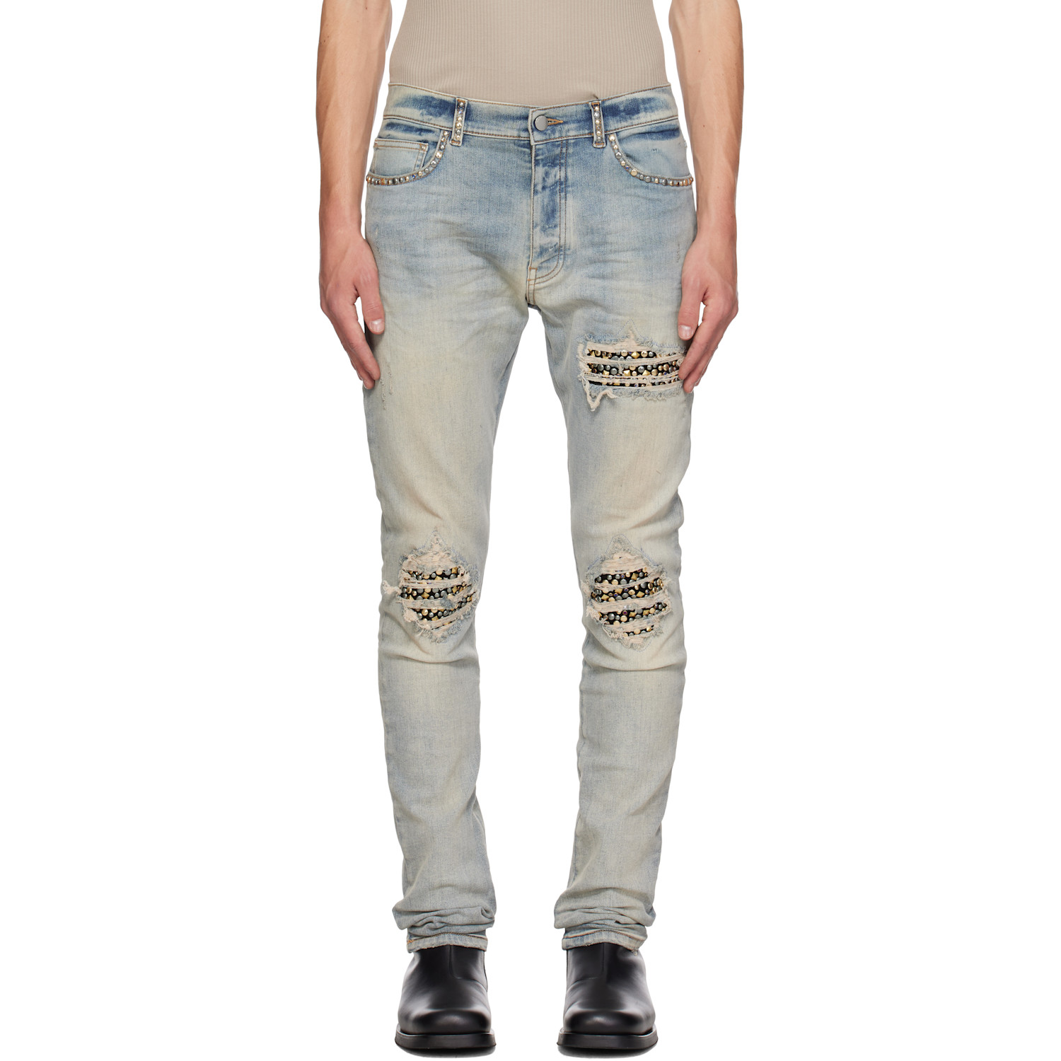 AMIRI Blue Studs MX1 Jeans