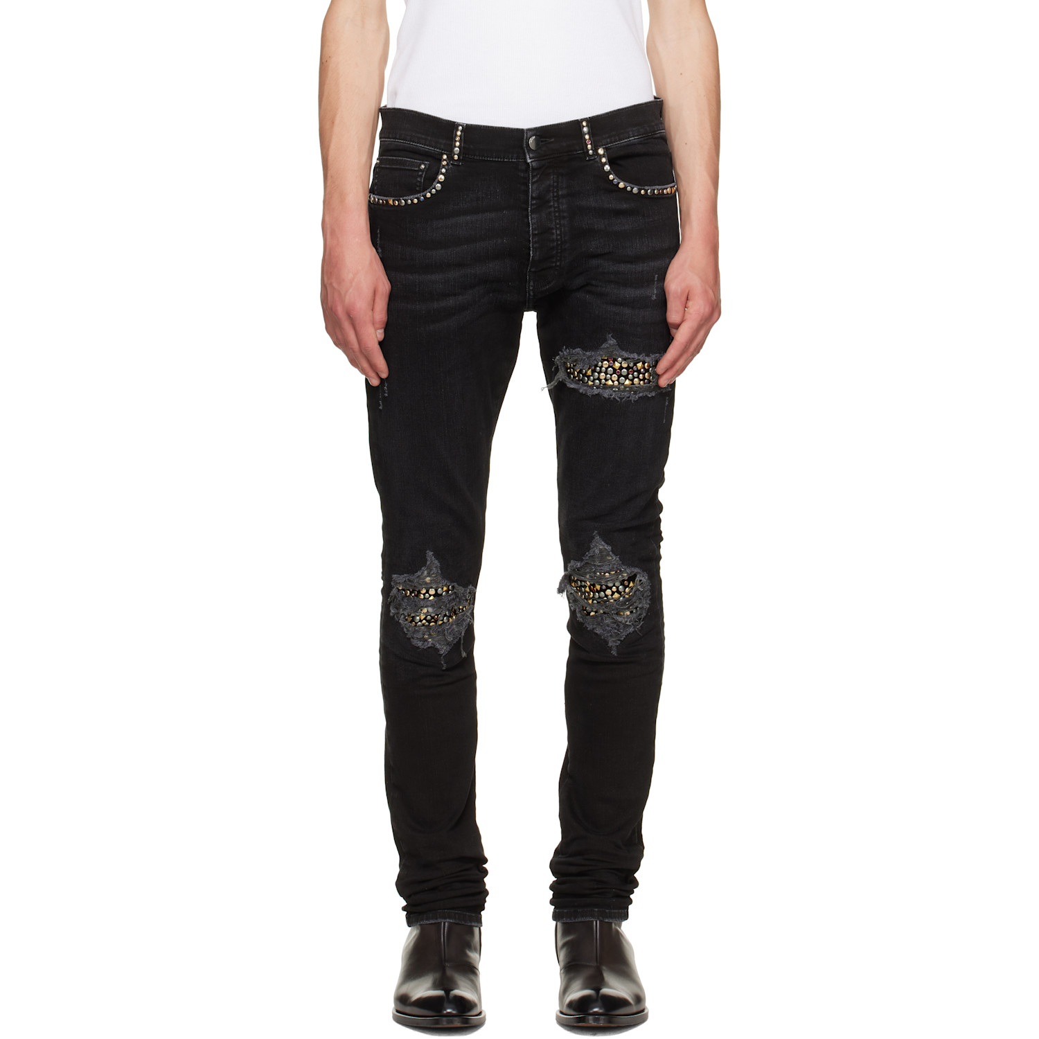 AMIRI Black Studded MX1 Jeans