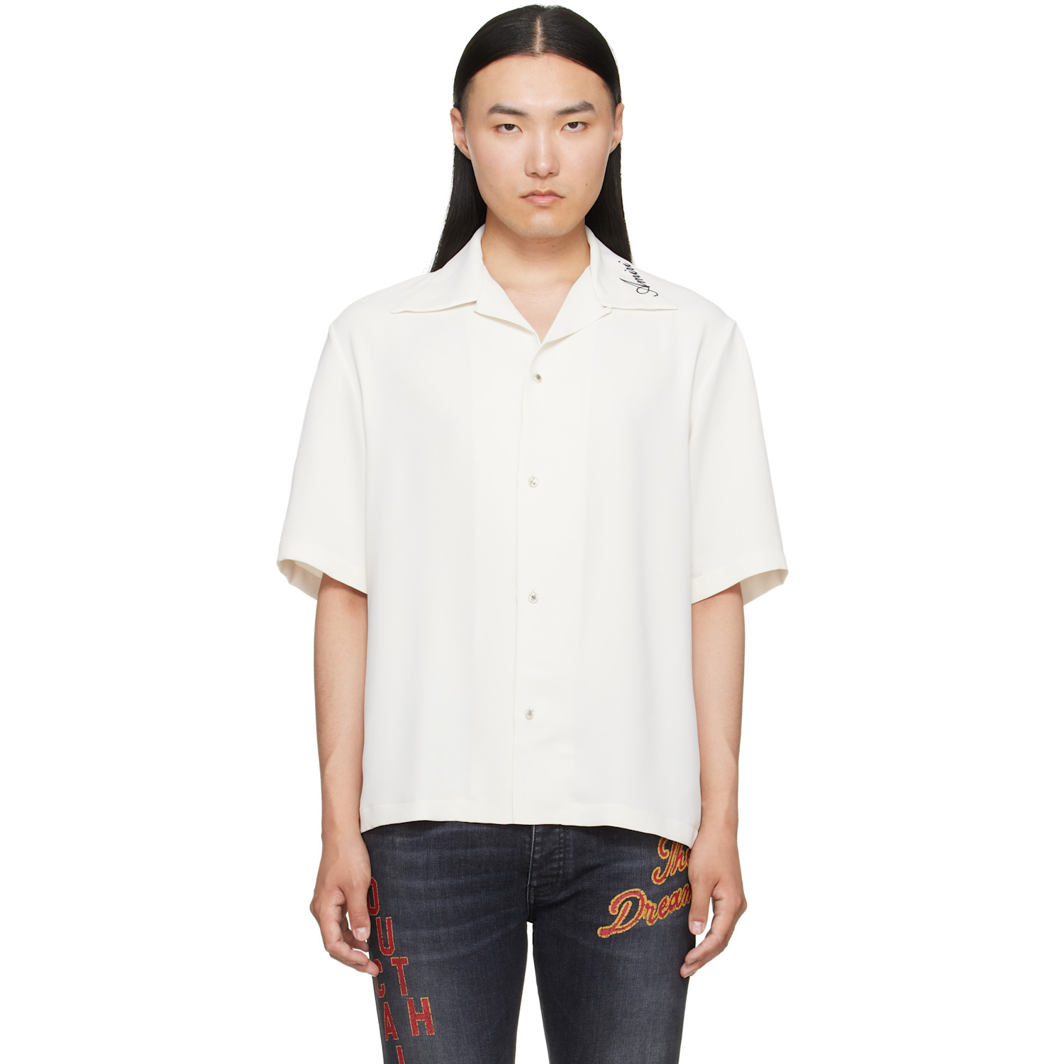 AMIRI Off-White 'Amiri' Camp Shirt