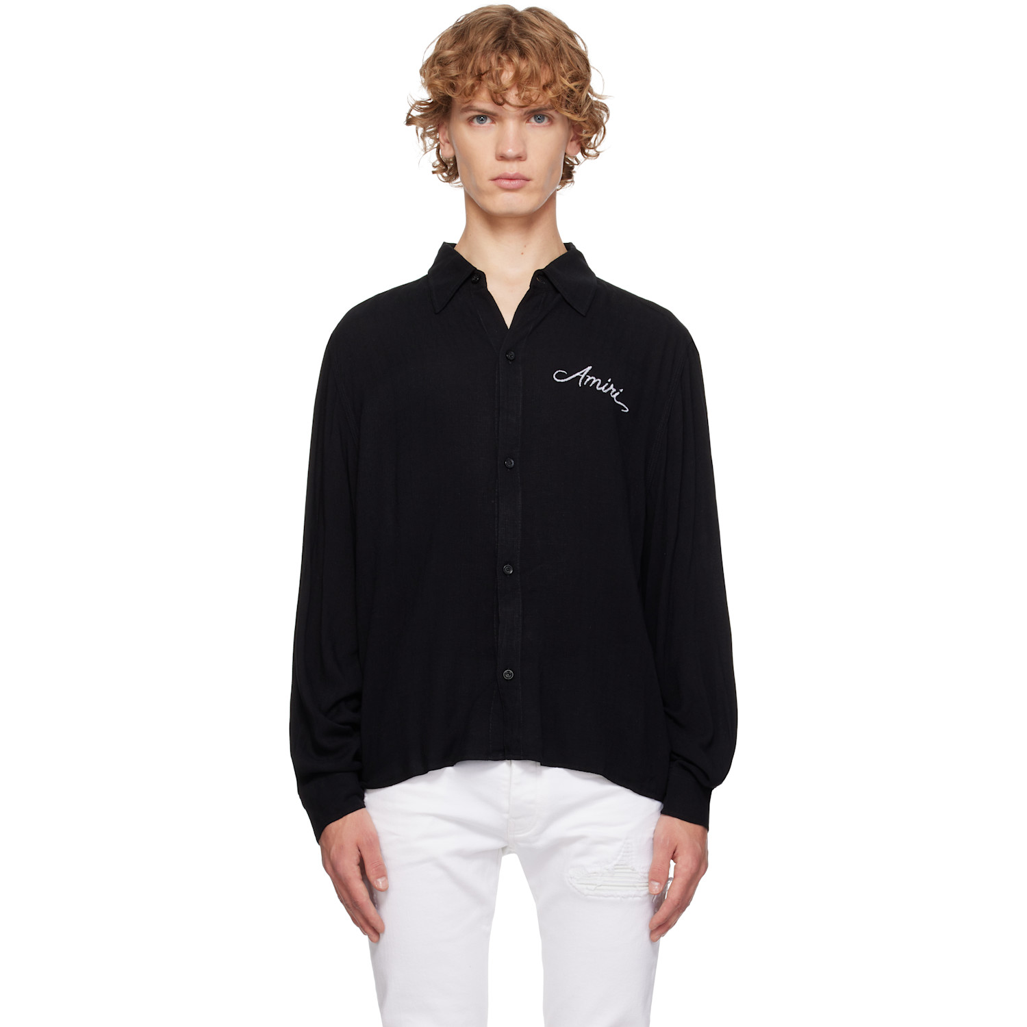 AMIRI Black MA Check Shirt