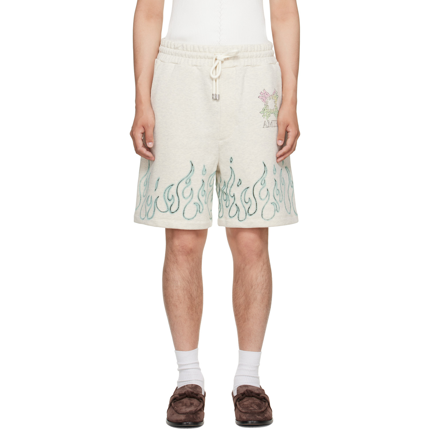 AMIRI Off-White MA Quad Flames Sweat Shorts