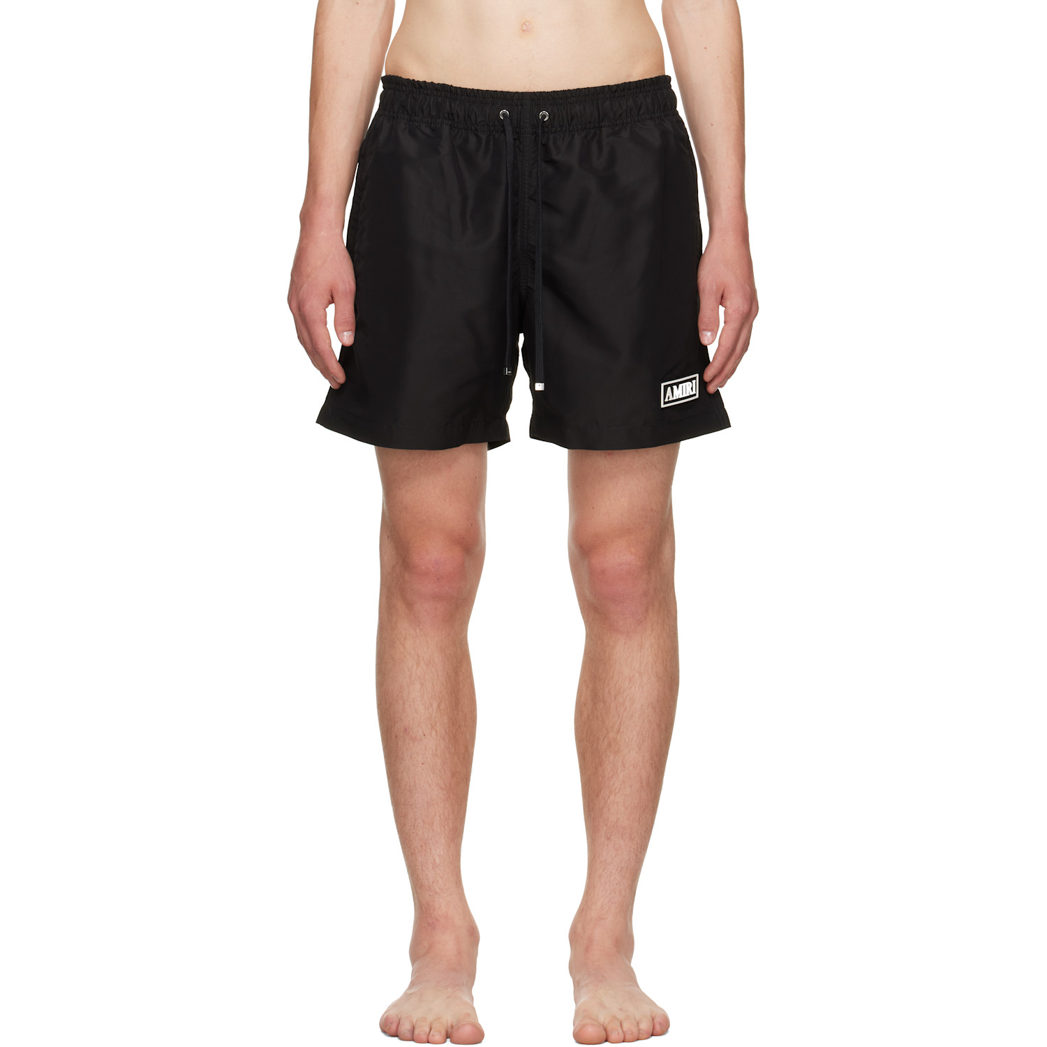 AMIRI Black 'Amiri' Patch Swim Shorts