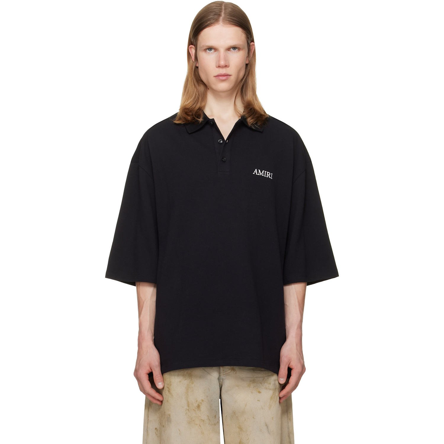 AMIRI Black 'AMIRI' Polo