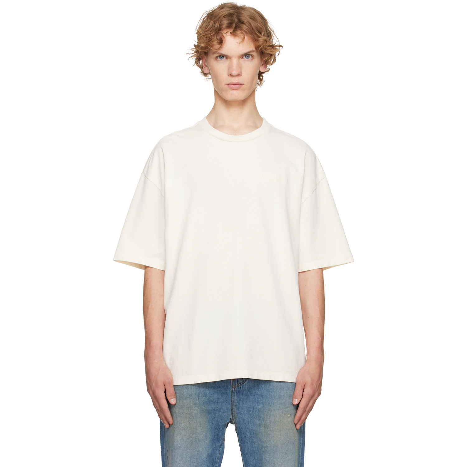 AMIRI Off-White Bandana Patch Oversized T-shirt