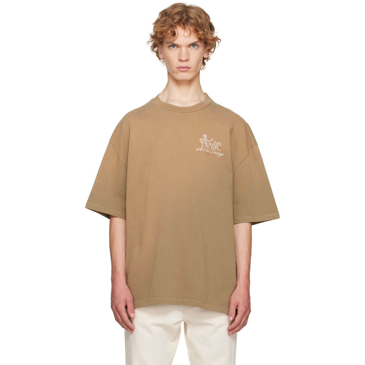 AMIRI Brown 'Amiri Studio' Oversized T-shirt