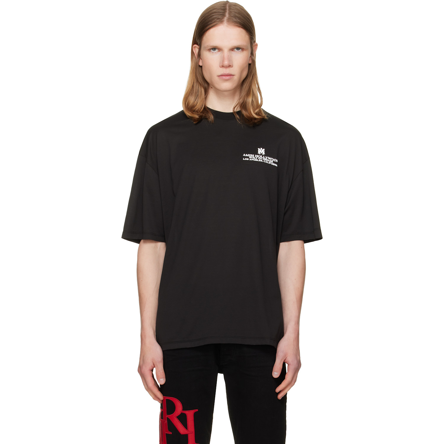 AMIRI Black MA Hollywood HJ Skate T-shirt