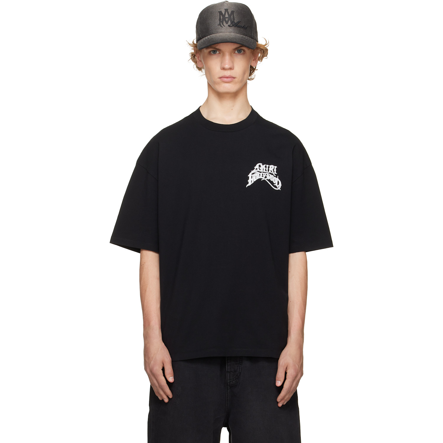 AMIRI Black 'Amiri Hollywood' Lightweight Jersey Skate T-shirt