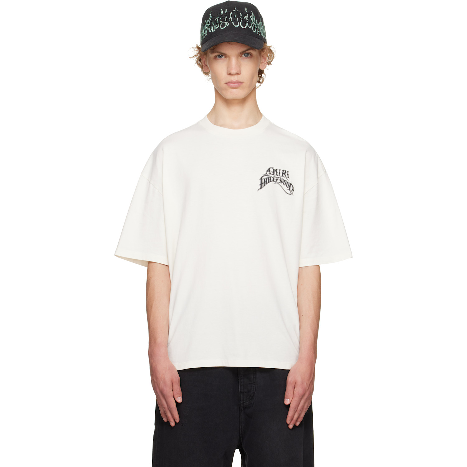 AMIRI Off-White 'Amiri Hollywood' Lightweight Jersey Skate T-shirt