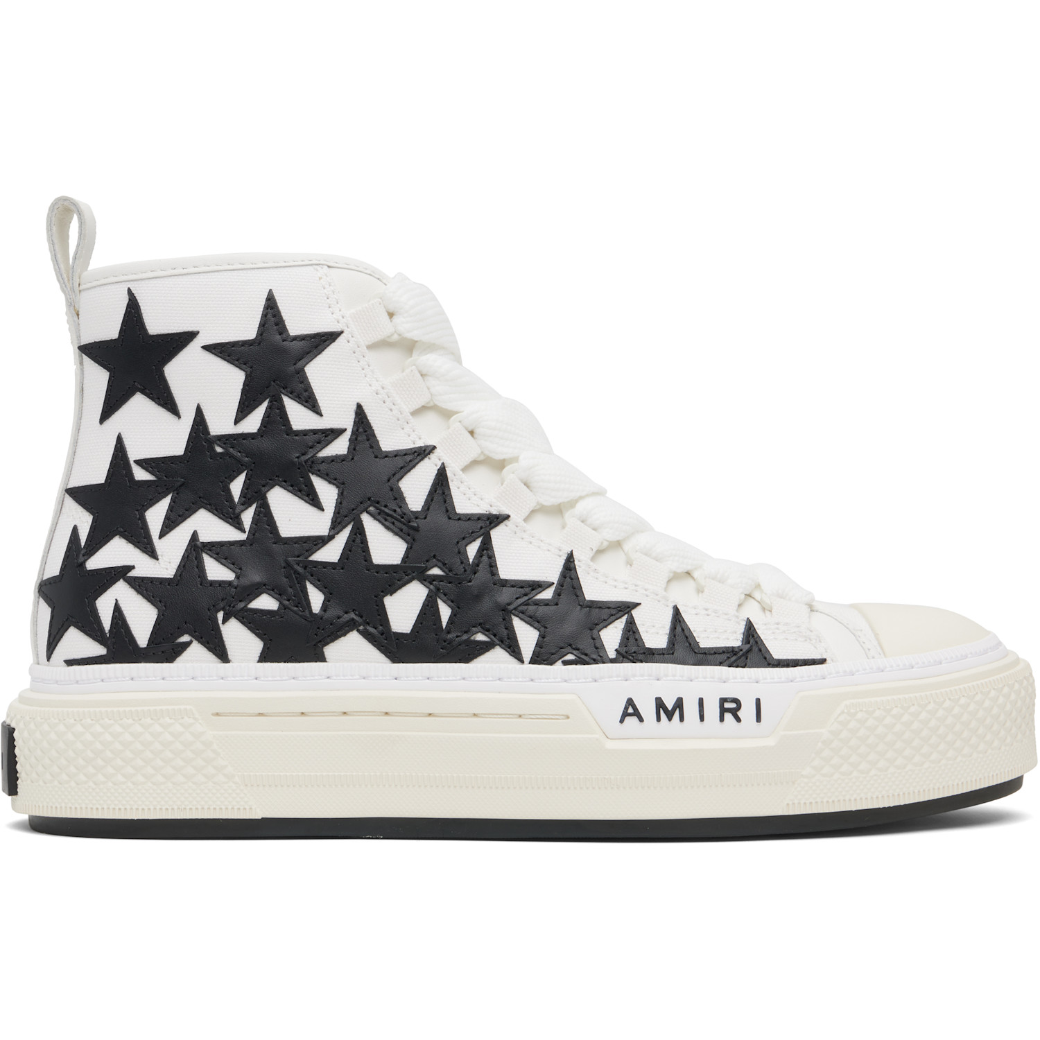 AMIRI White & Black Stars Court Hi Sneakers