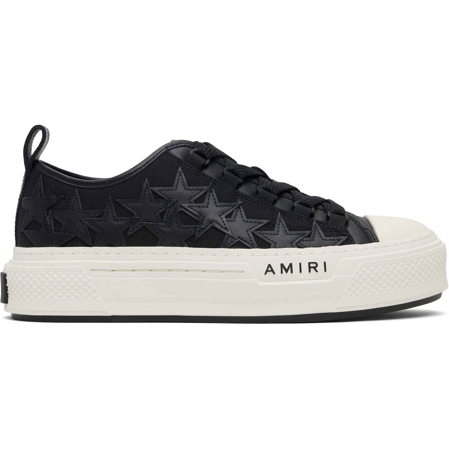 AMIRI Black Stars Court Low Sneakers