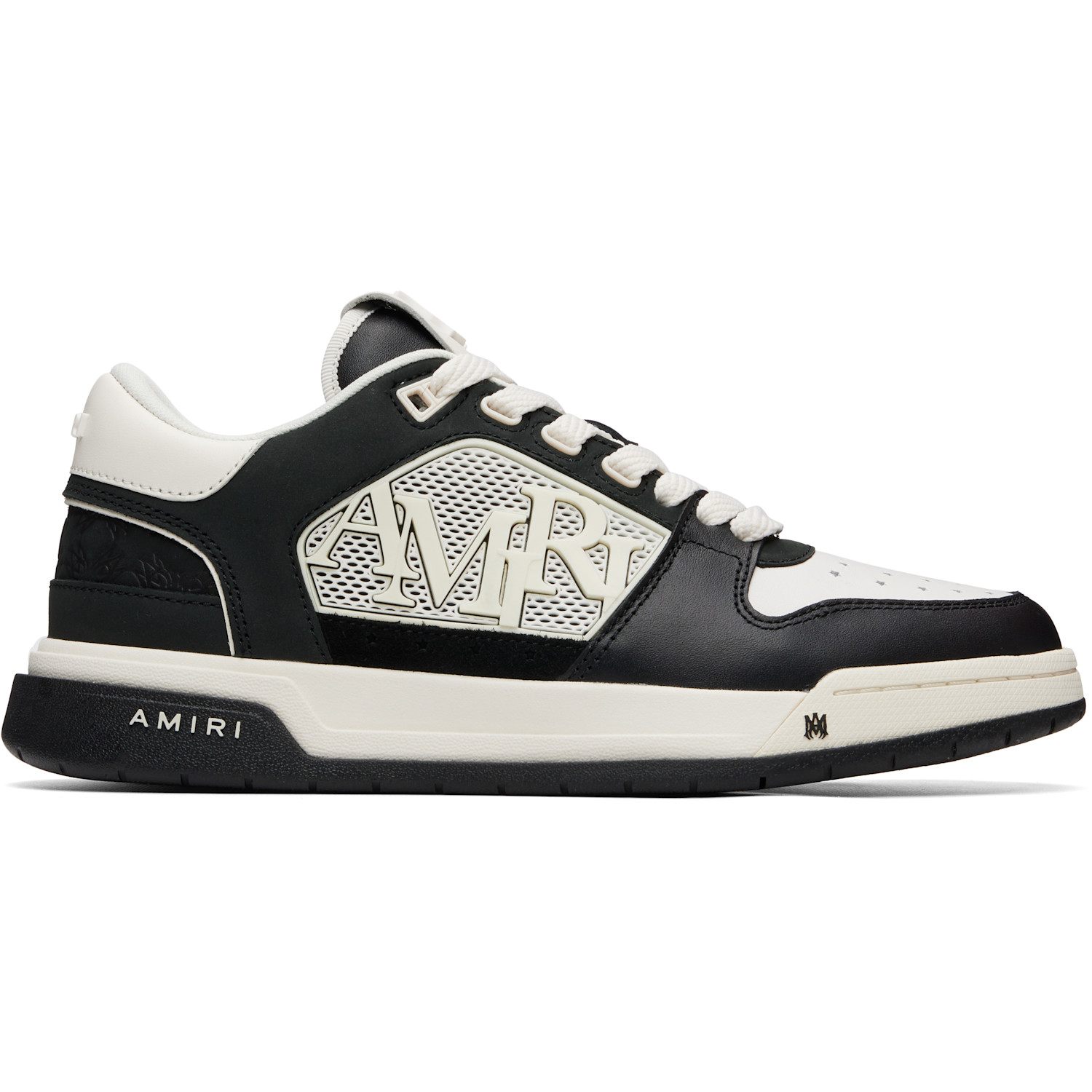 AMIRI Black & White MA Quad Debossed Classic Low Sneakers