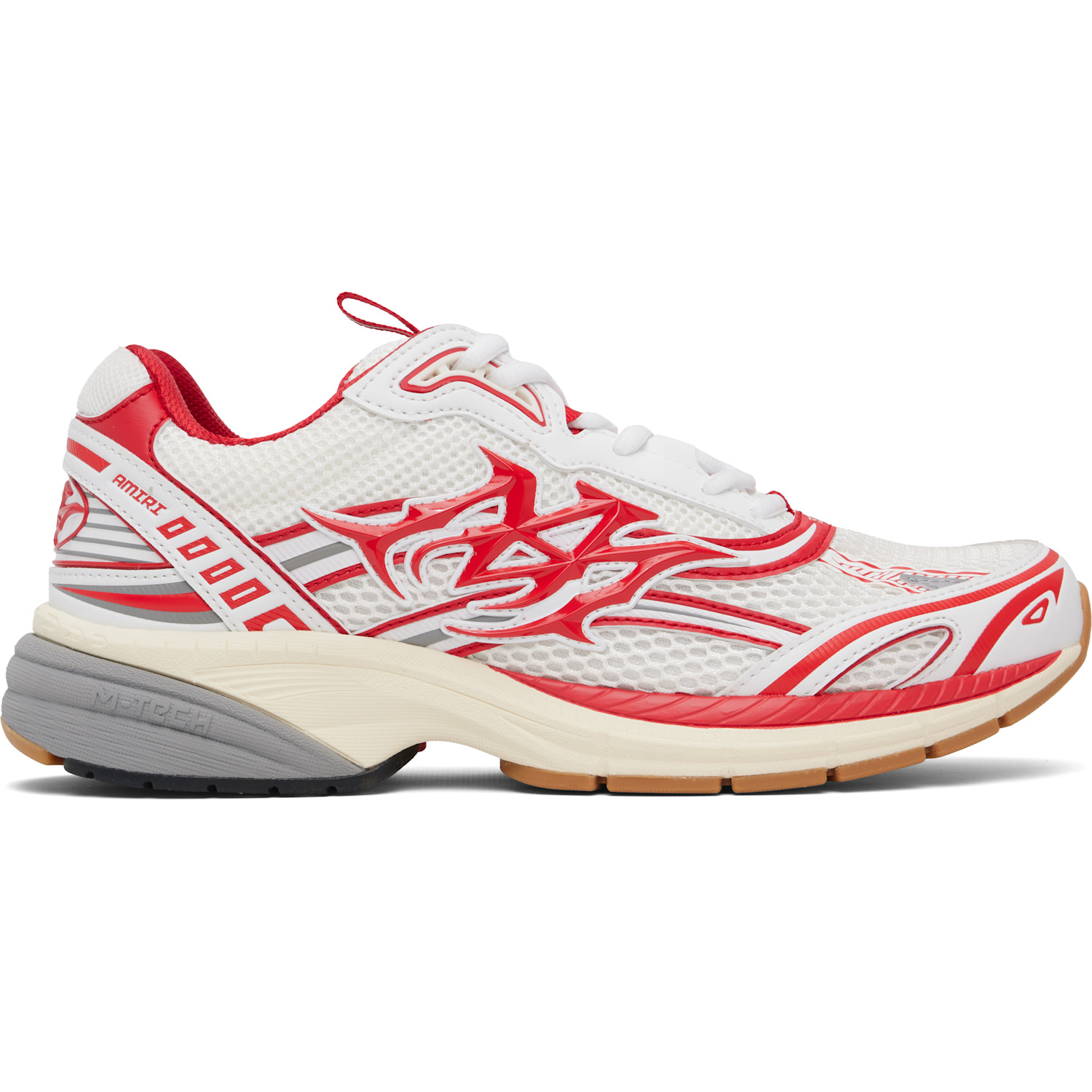 AMIRI White & Red M-Tech Sneakers