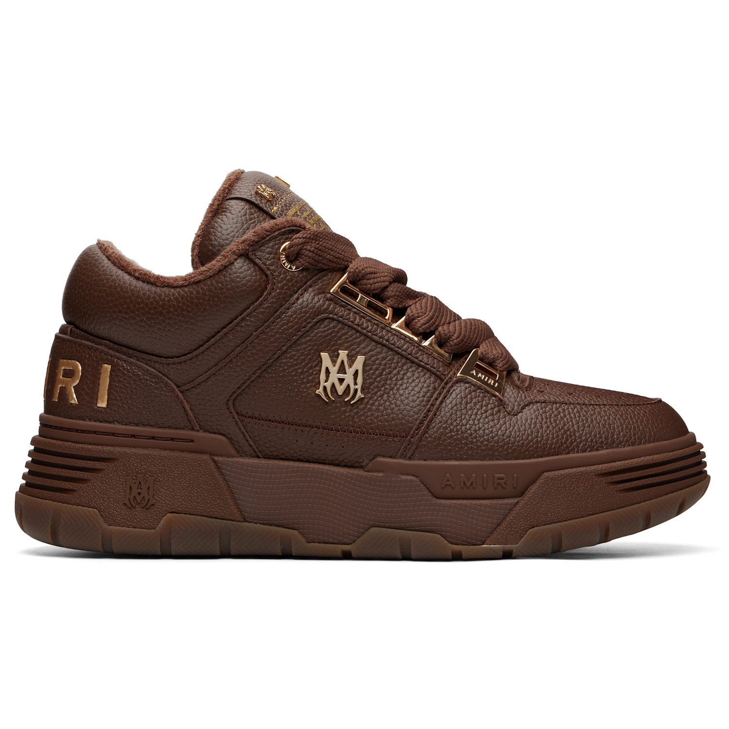 AMIRI Brown Metallic MA-1 Sneakers