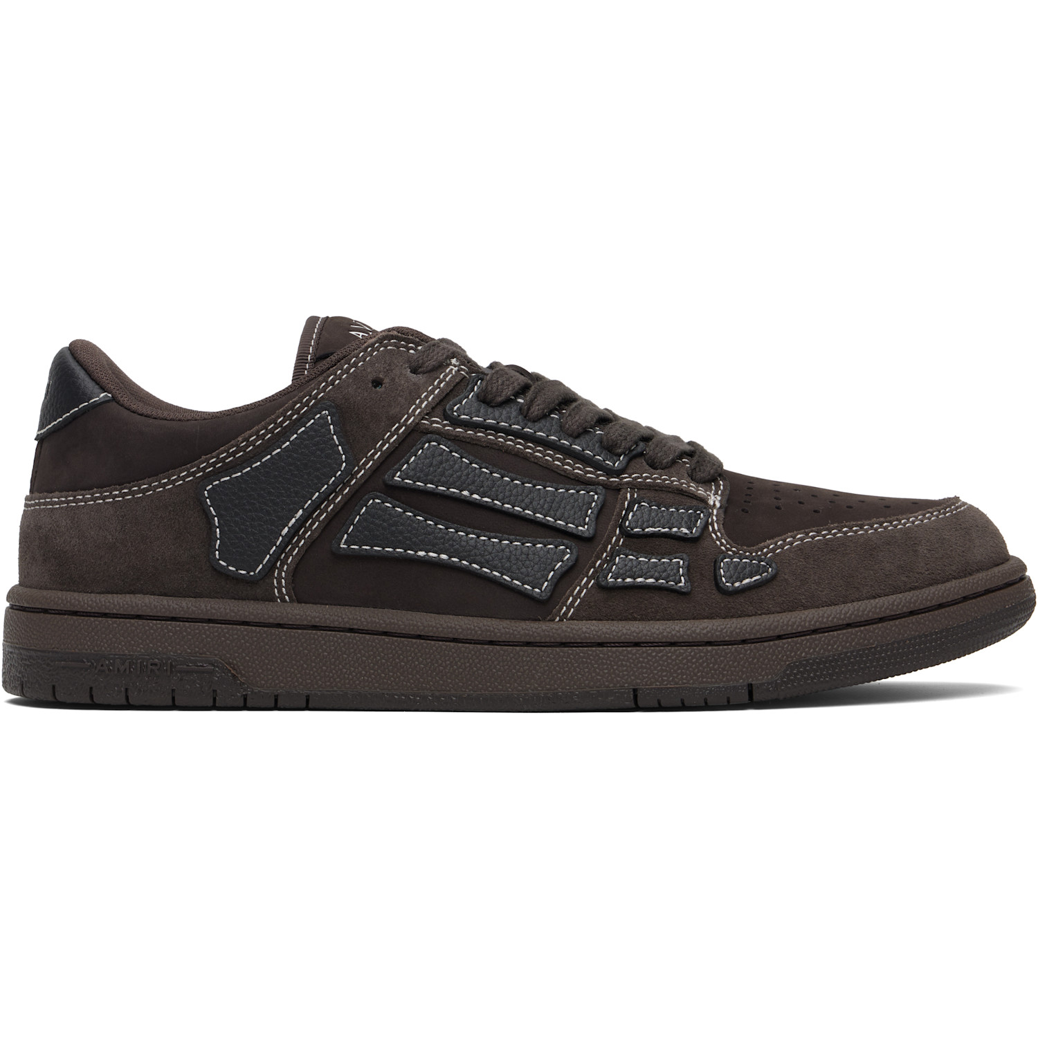 AMIRI Brown Skel Top Low Sneakers