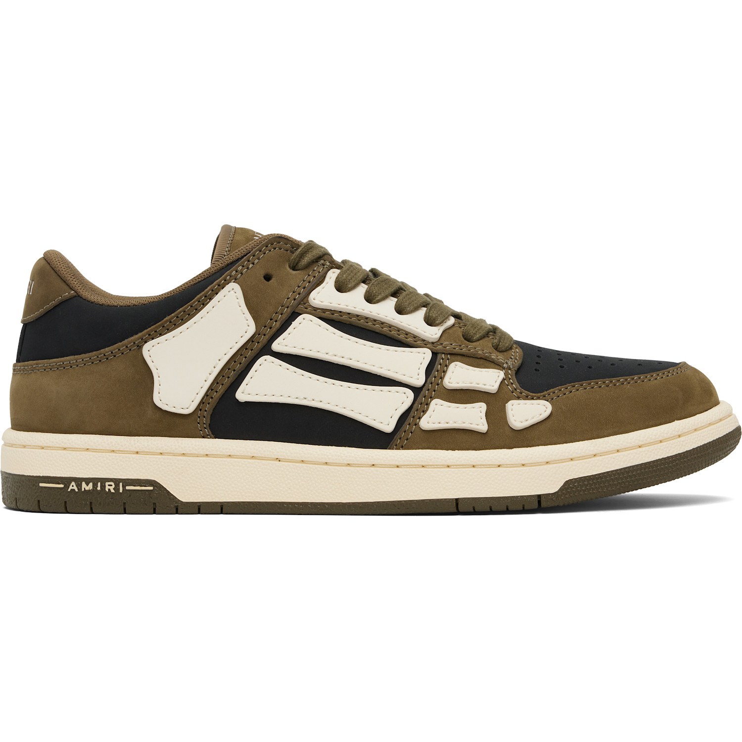AMIRI Khaki & Black Skel Top Low Sneakers