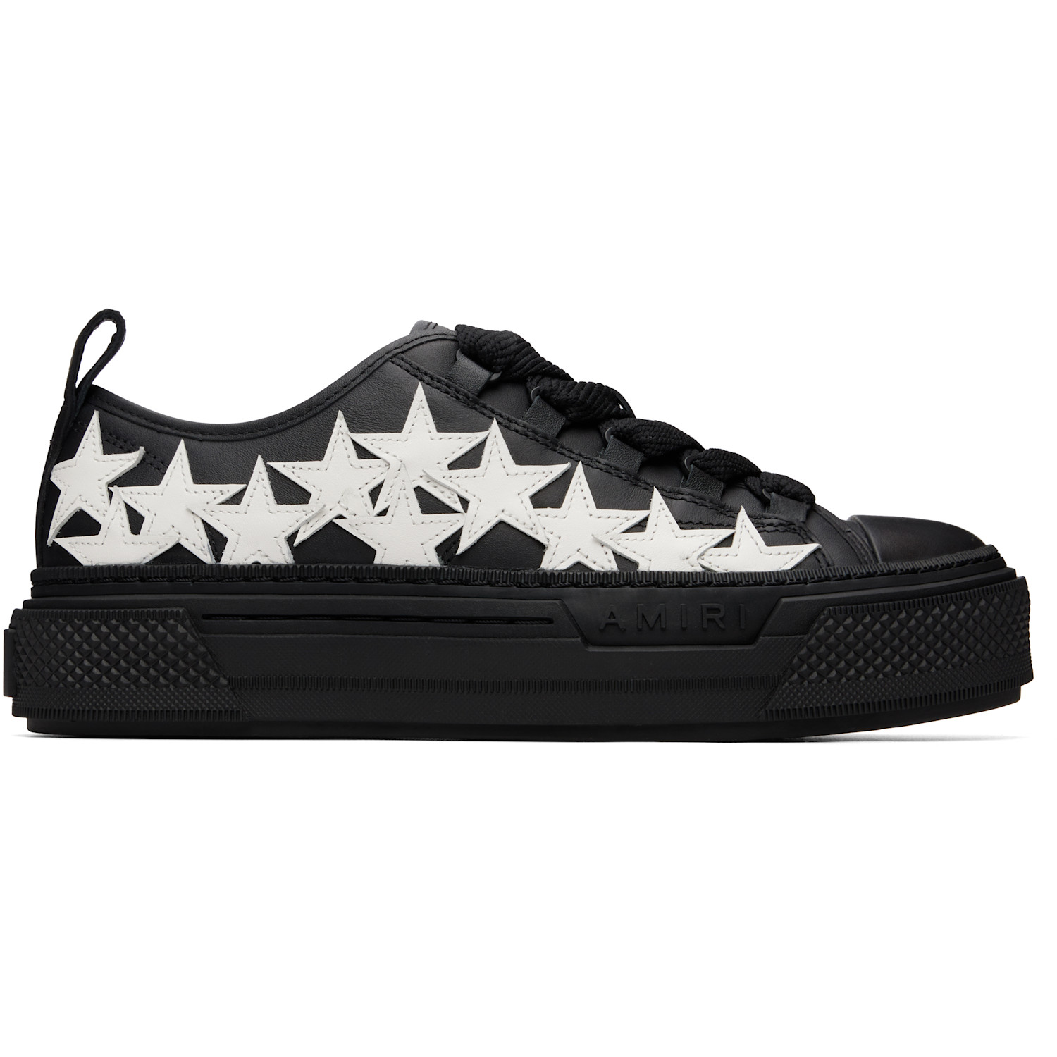 AMIRI Black Stars Court Low Sneakers