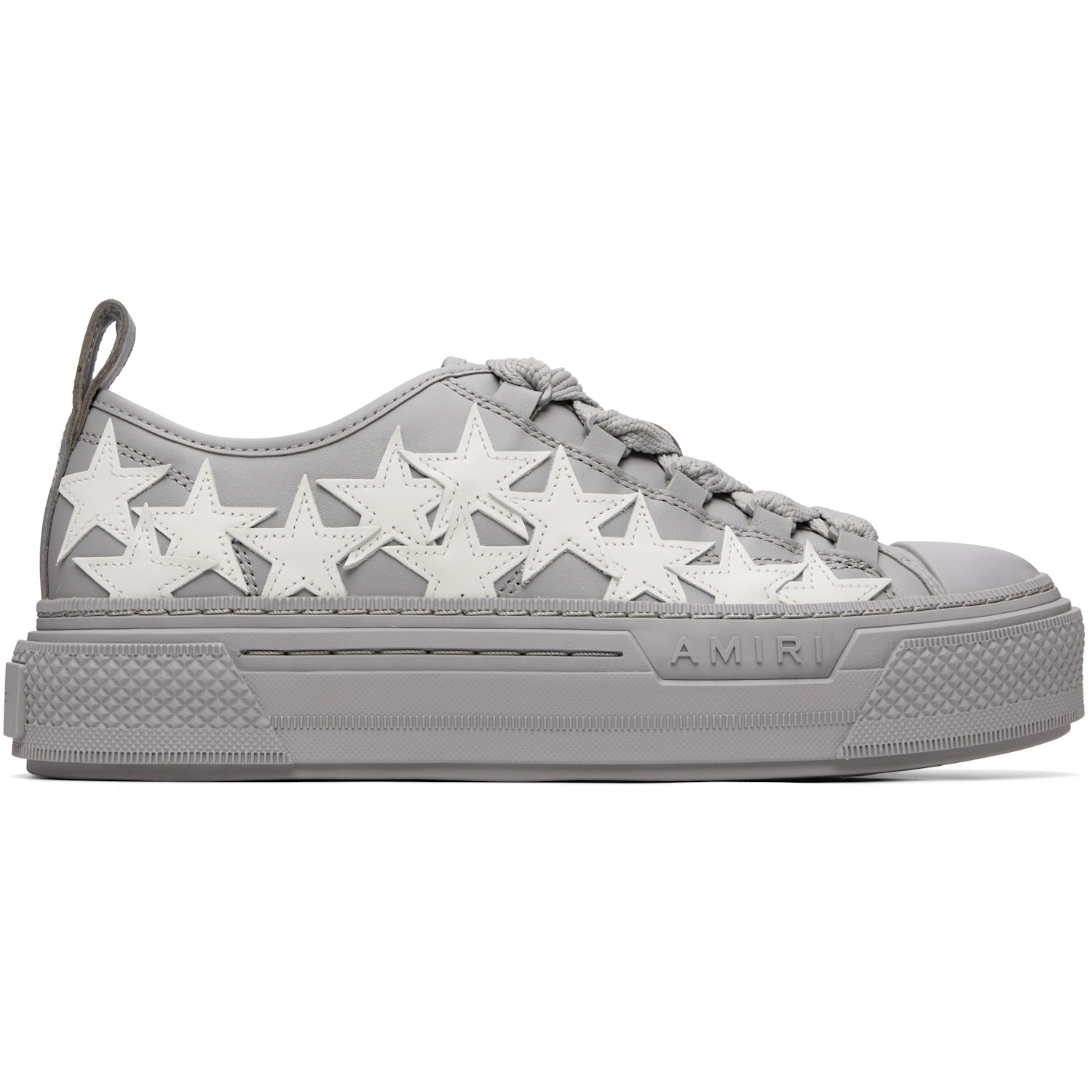 AMIRI Gray Stars Court Low Sneakers