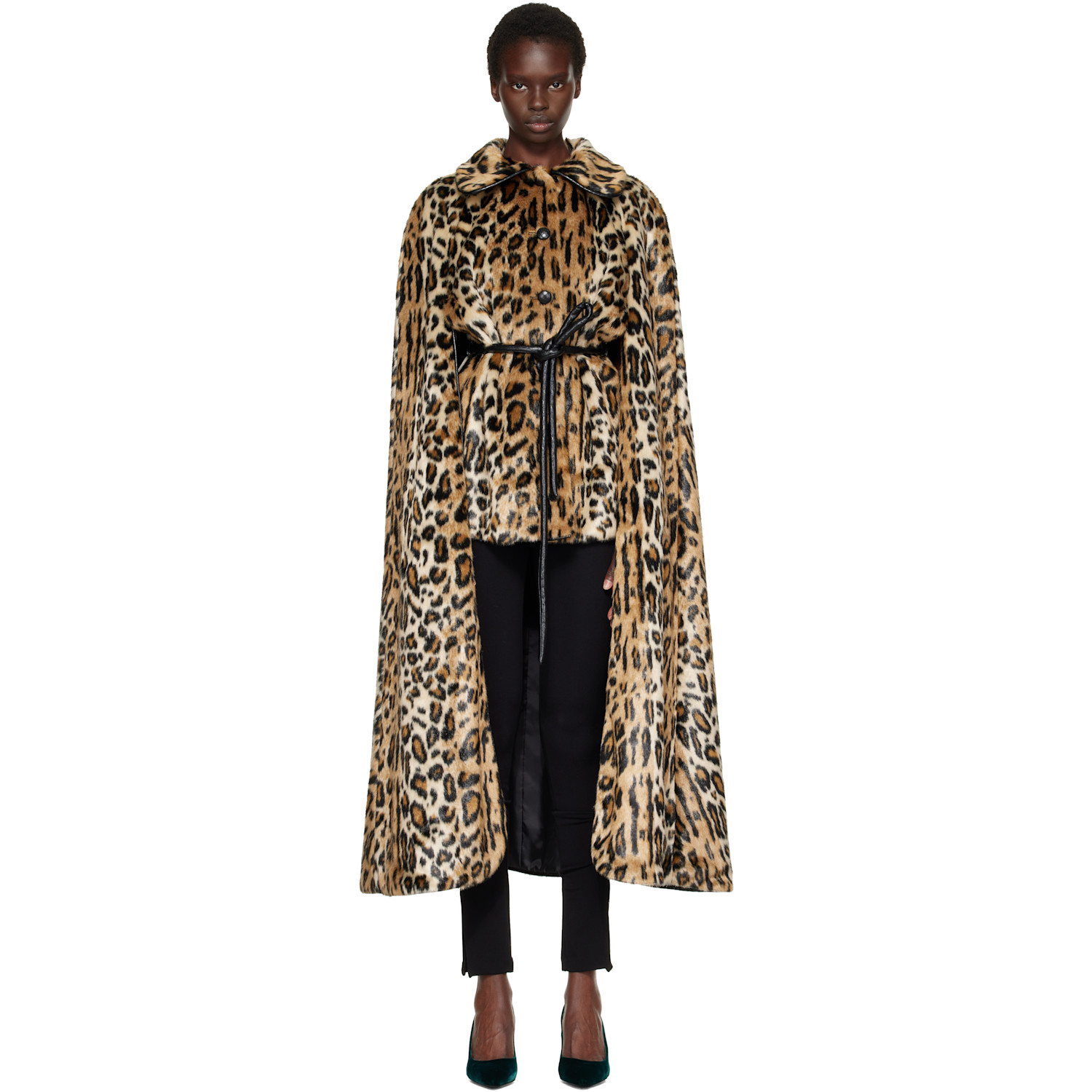 Anna Sui Brown Cape Coat