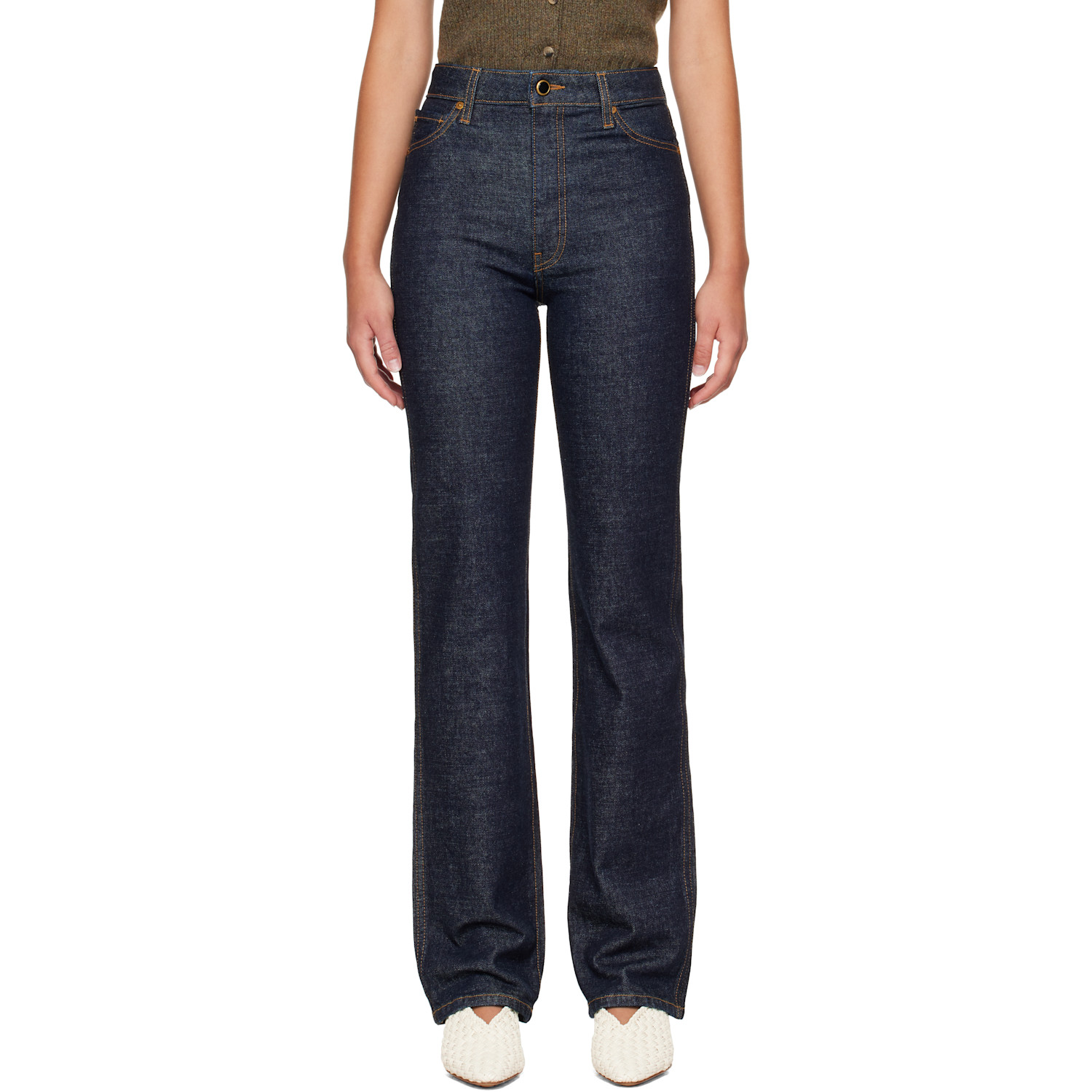 KHAITE Indigo Danielle Stretch Jeans