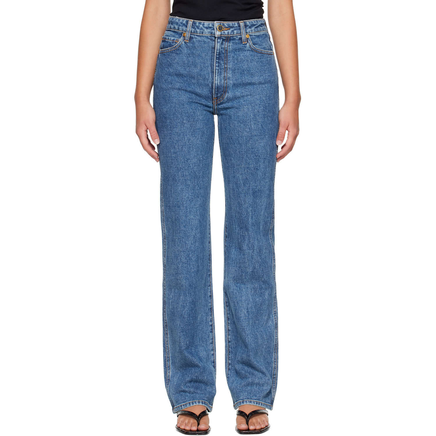 KHAITE Blue Danielle Stretch Jeans