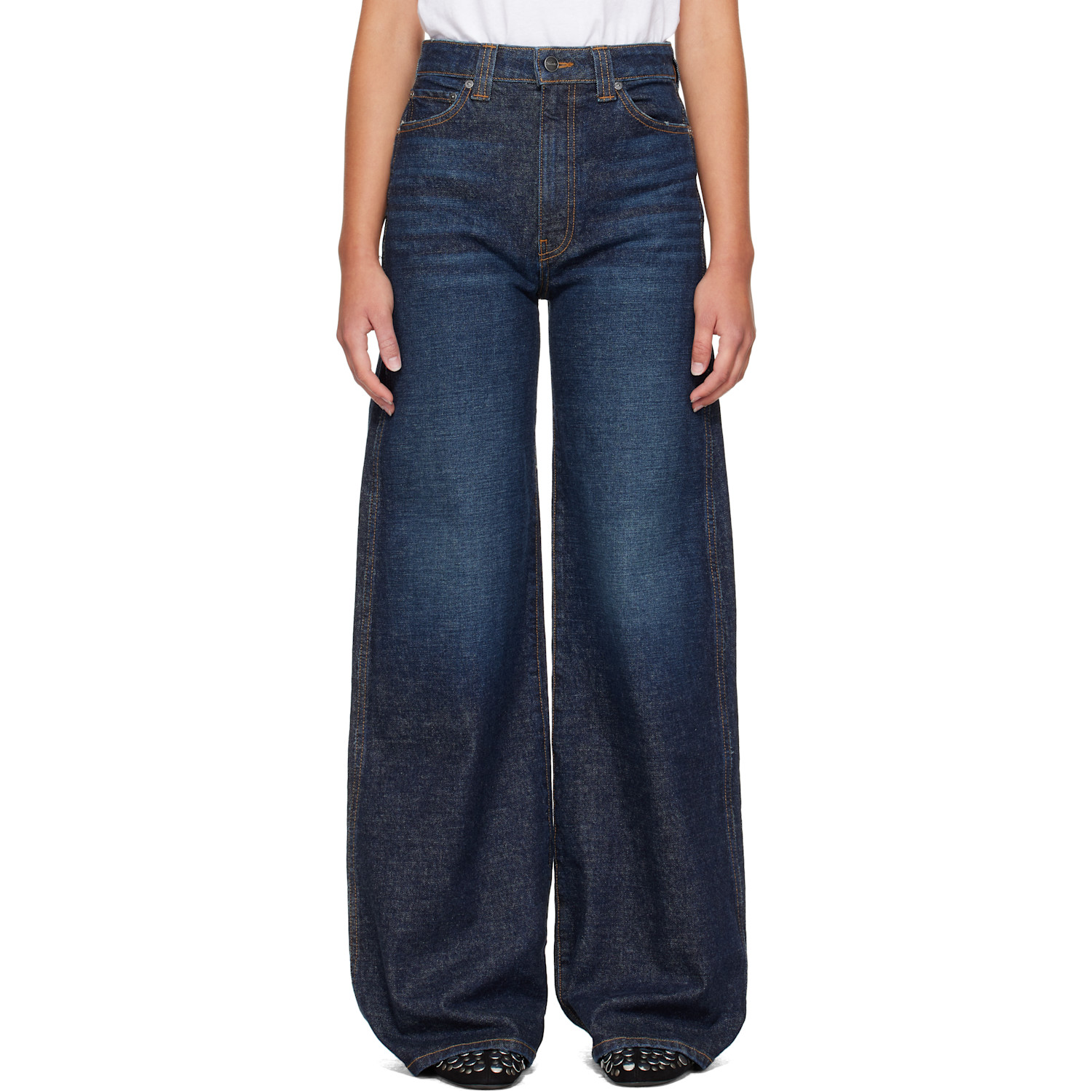 KHAITE Indigo Dane Stretch Jeans