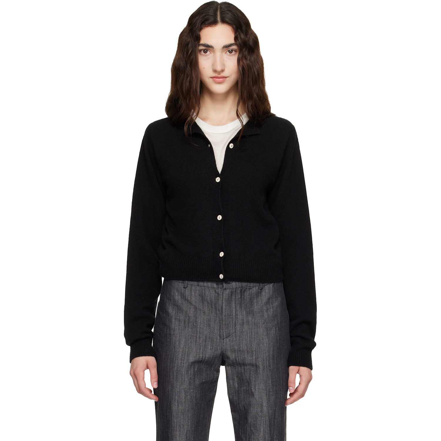 Baserange Black Tier Cardigan