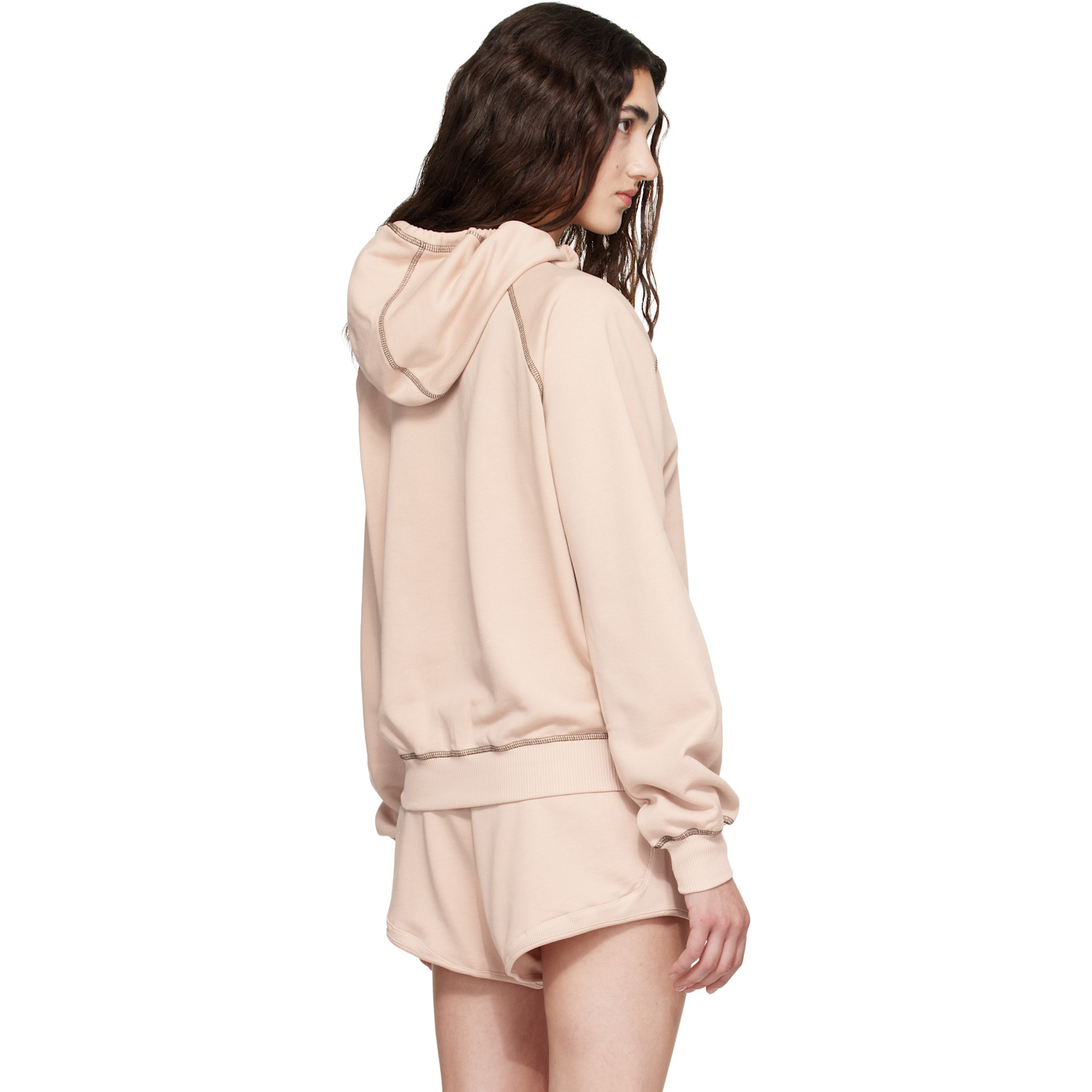  Baserange Pink Fold Hoodie 