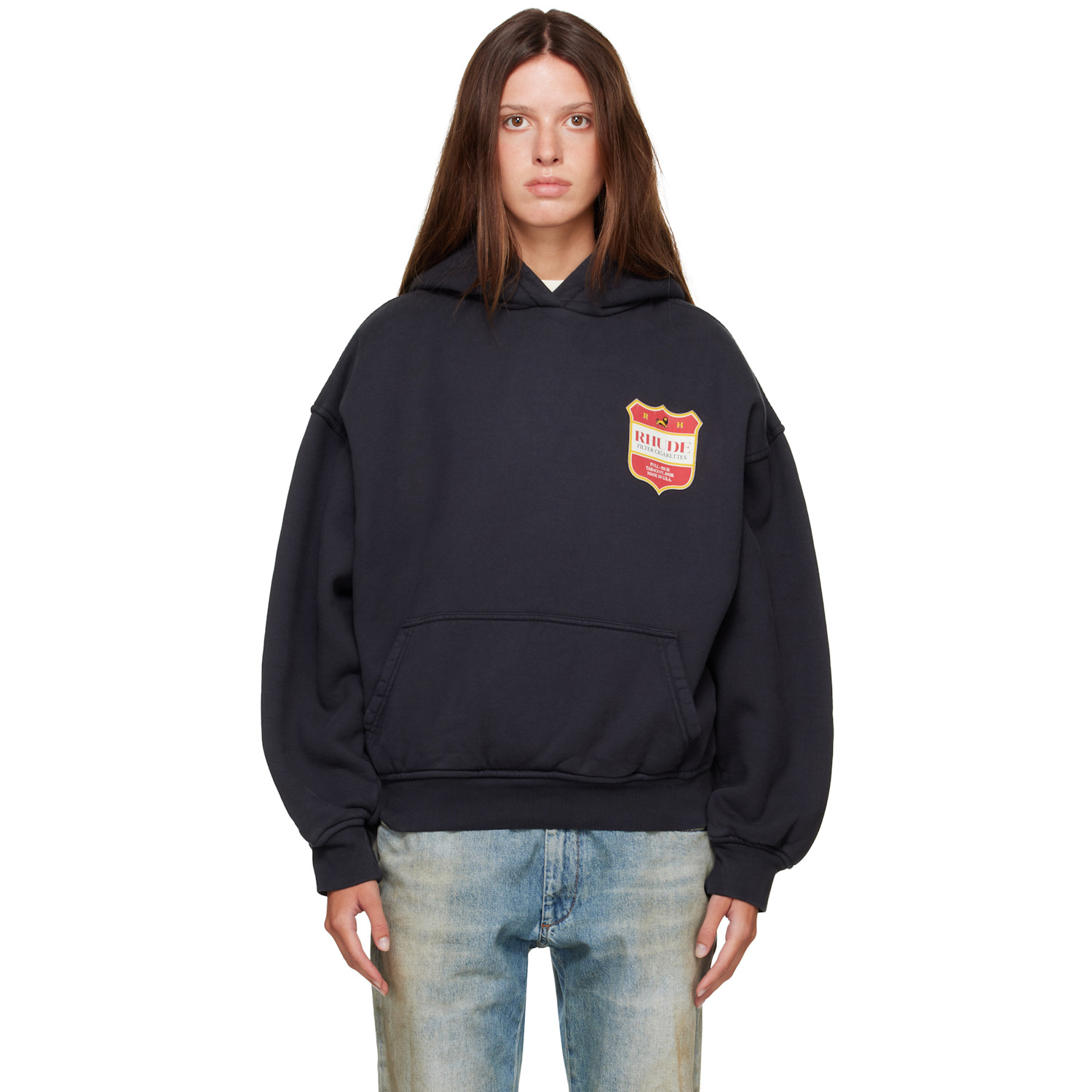 Rhude Black Filtaro Crest Hoodie