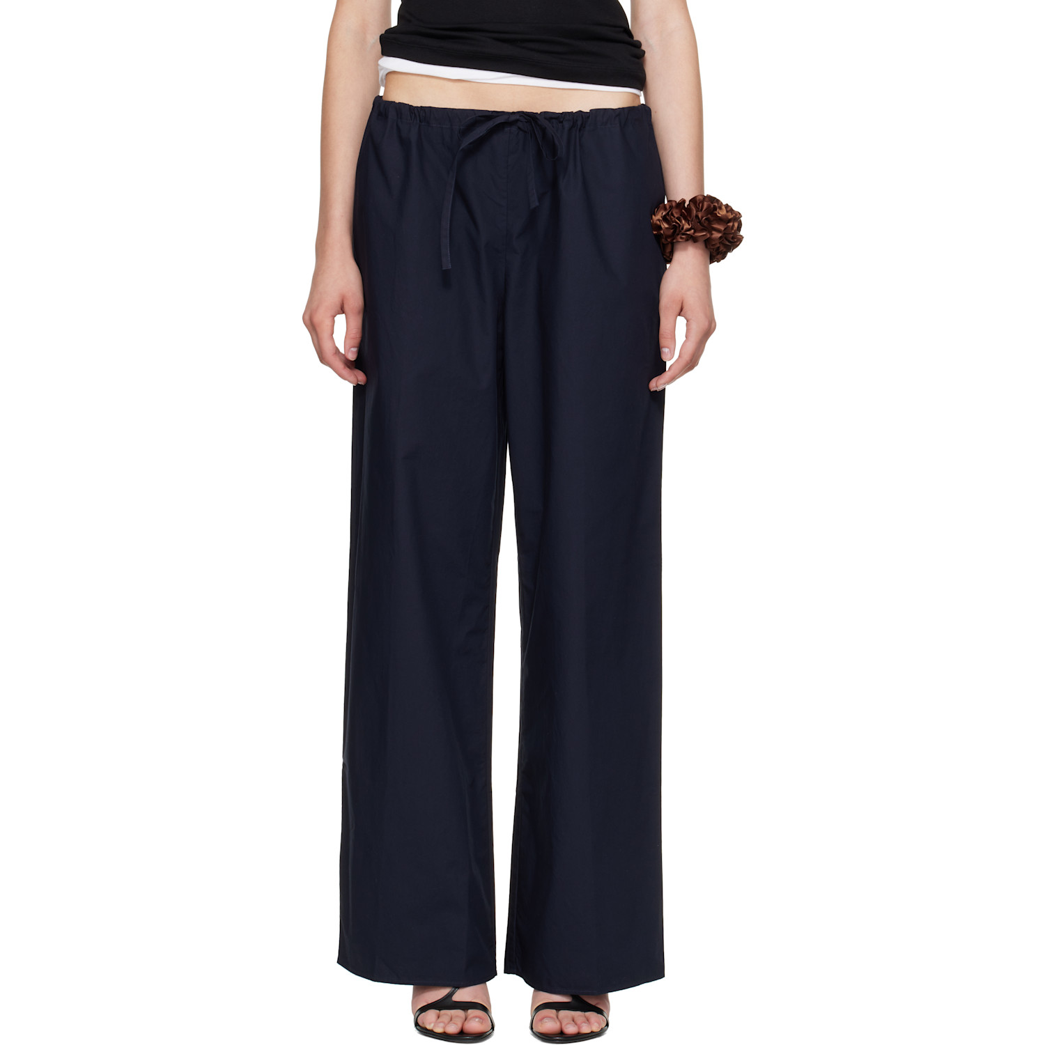 FLORE FLORE Navy Josephine Lengthened Trousers