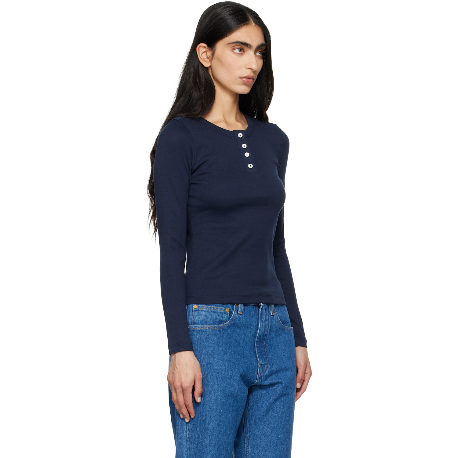  Flore Flore Navy Jess Longsleeve T-shirt 