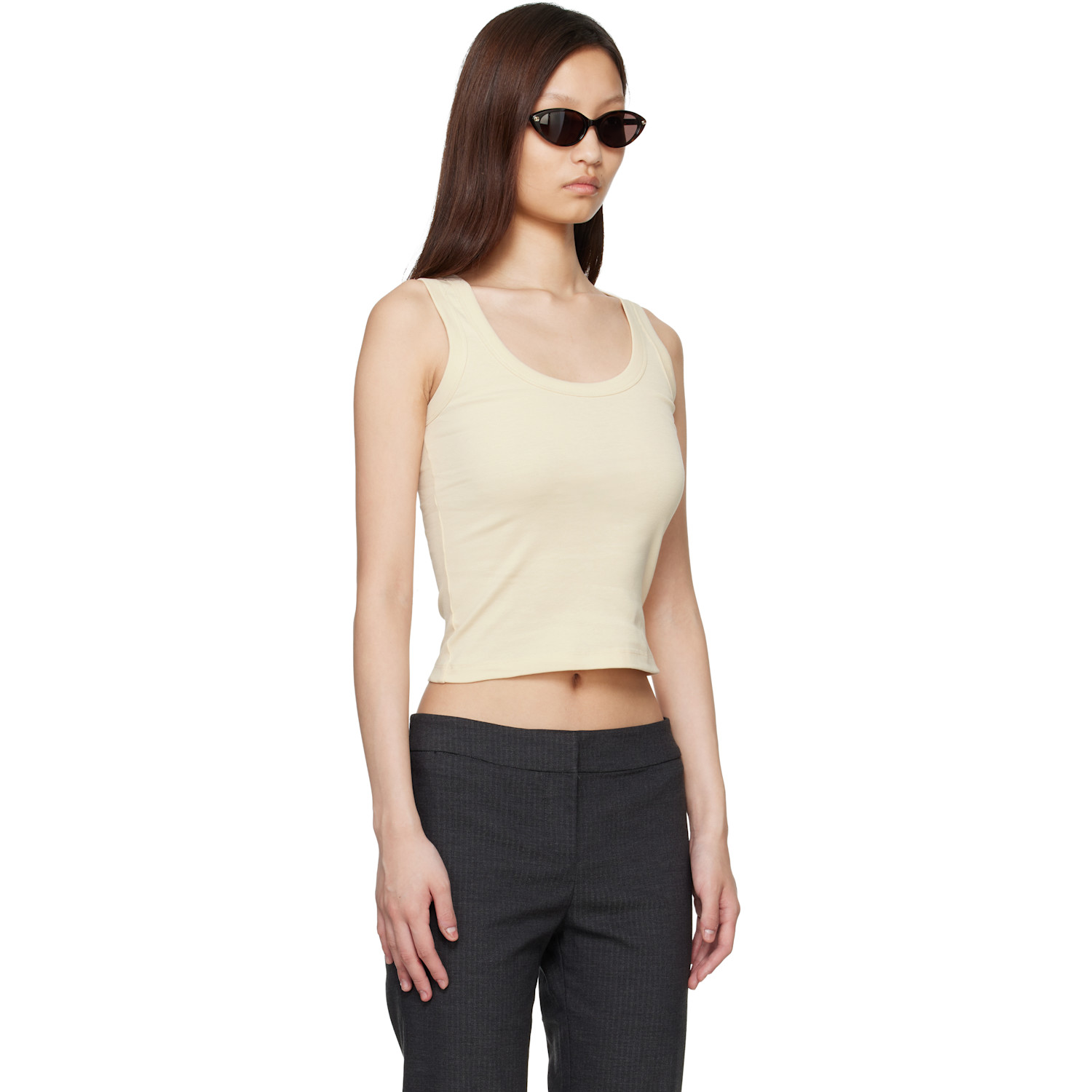  Flore Flore Off-white Hillie Tank Top 